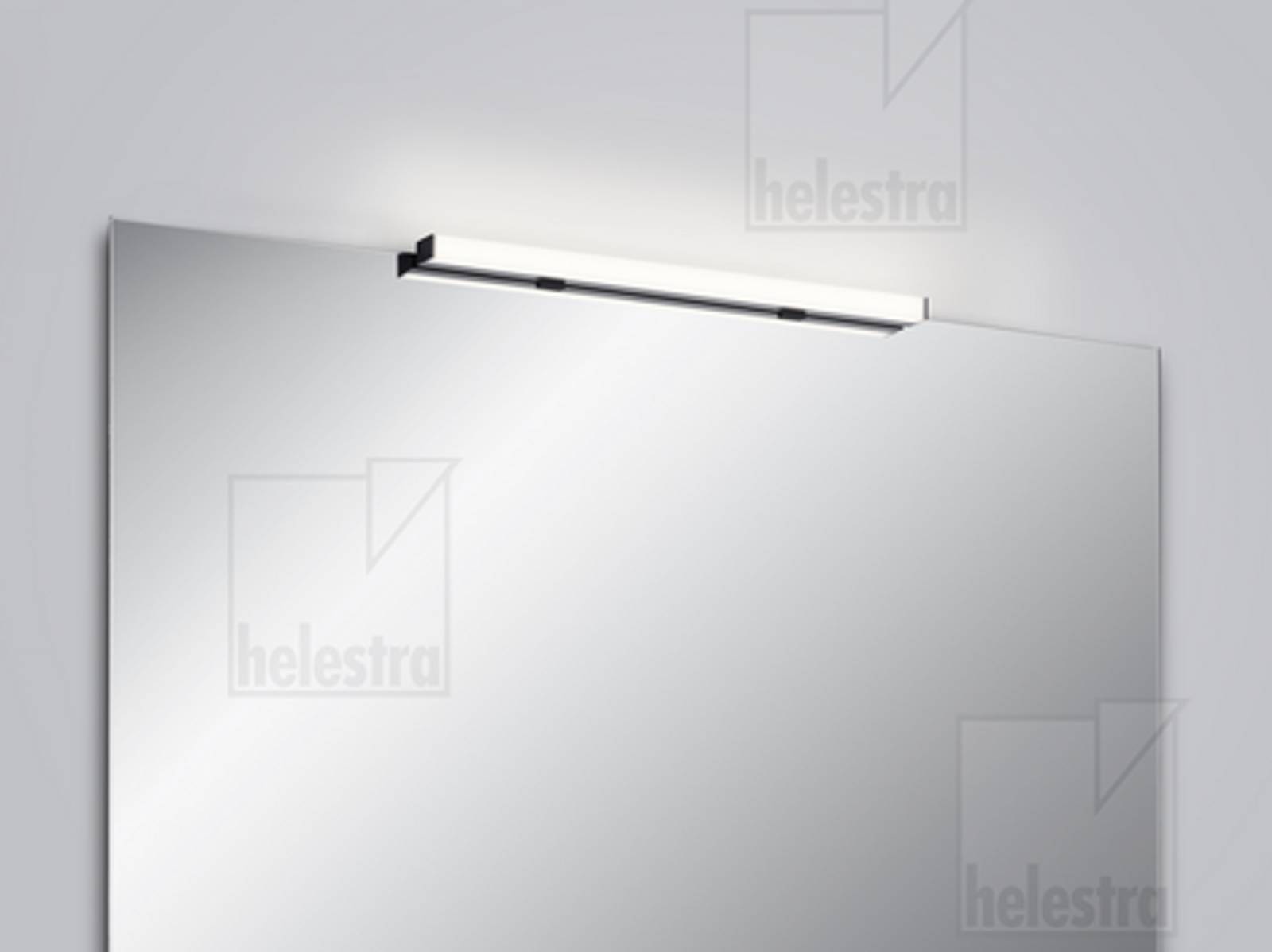 LADO-S schmale LED Spiegel-/Wandleuchte IP44, 60/90/120cm, Acryl, schwarz