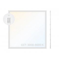 LED Panel 62x62 CRI90 CCT 3000-6000K 40W 3600lm dimmbar, mit Trafo und Fernbedienung