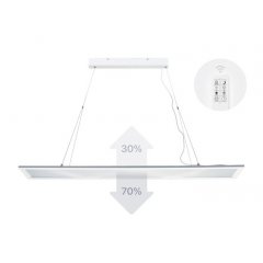 H�nge-LED-Panel 20x120 mit Trafo Deckenleuchte CRI90 UGR19 3000-6000K Dimmbar Fernbedienung