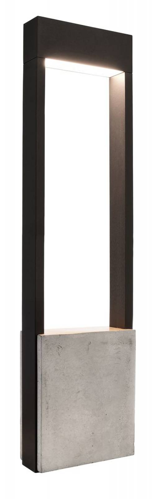 LED Alu Stehleuchte, Warmwei�, Chertan 600 dunkelgrau, 3000K, 530lm, A, IP54