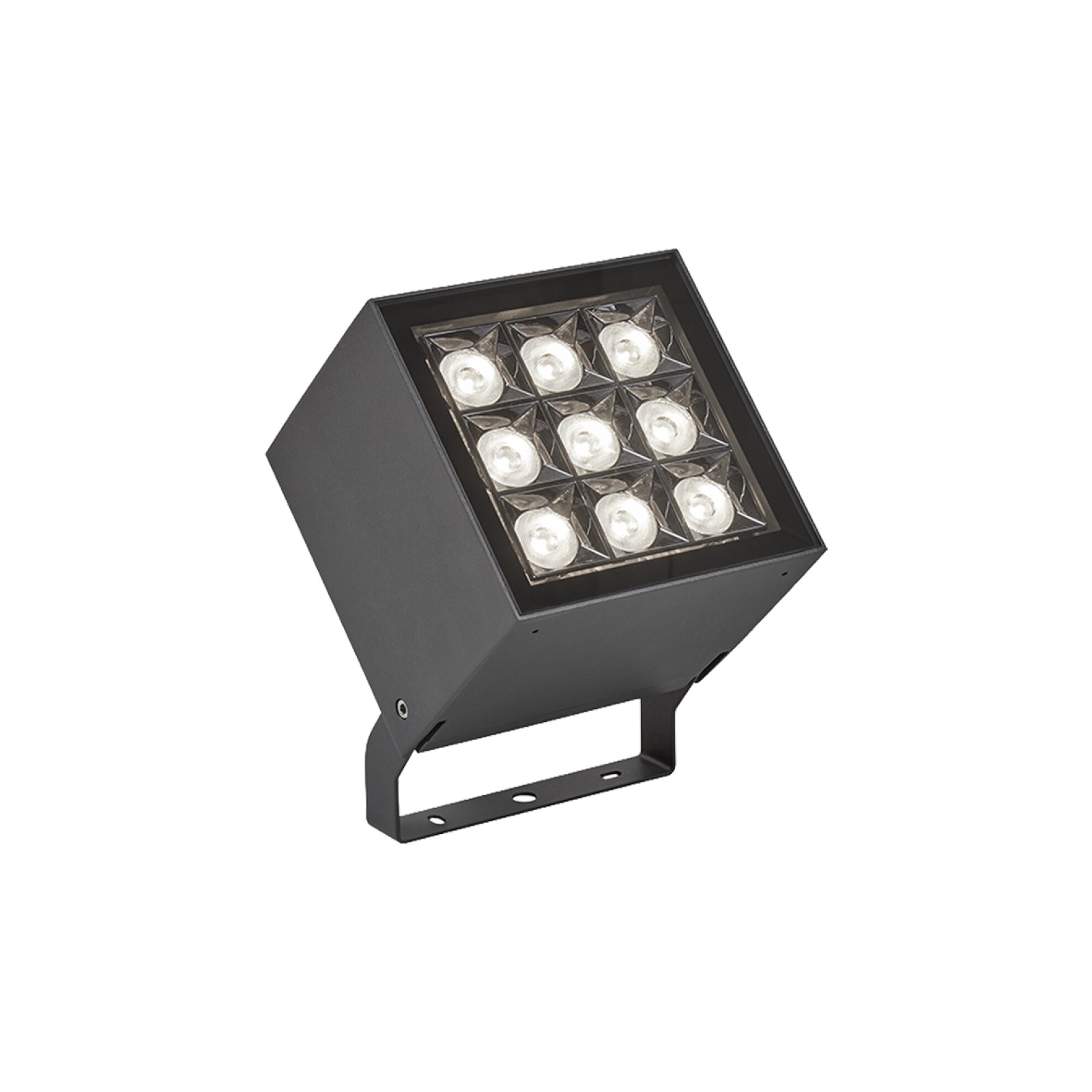 LED Au�enstrahler anthrazit CUBE 27W warmwei�, DALI dimmbar, IP66