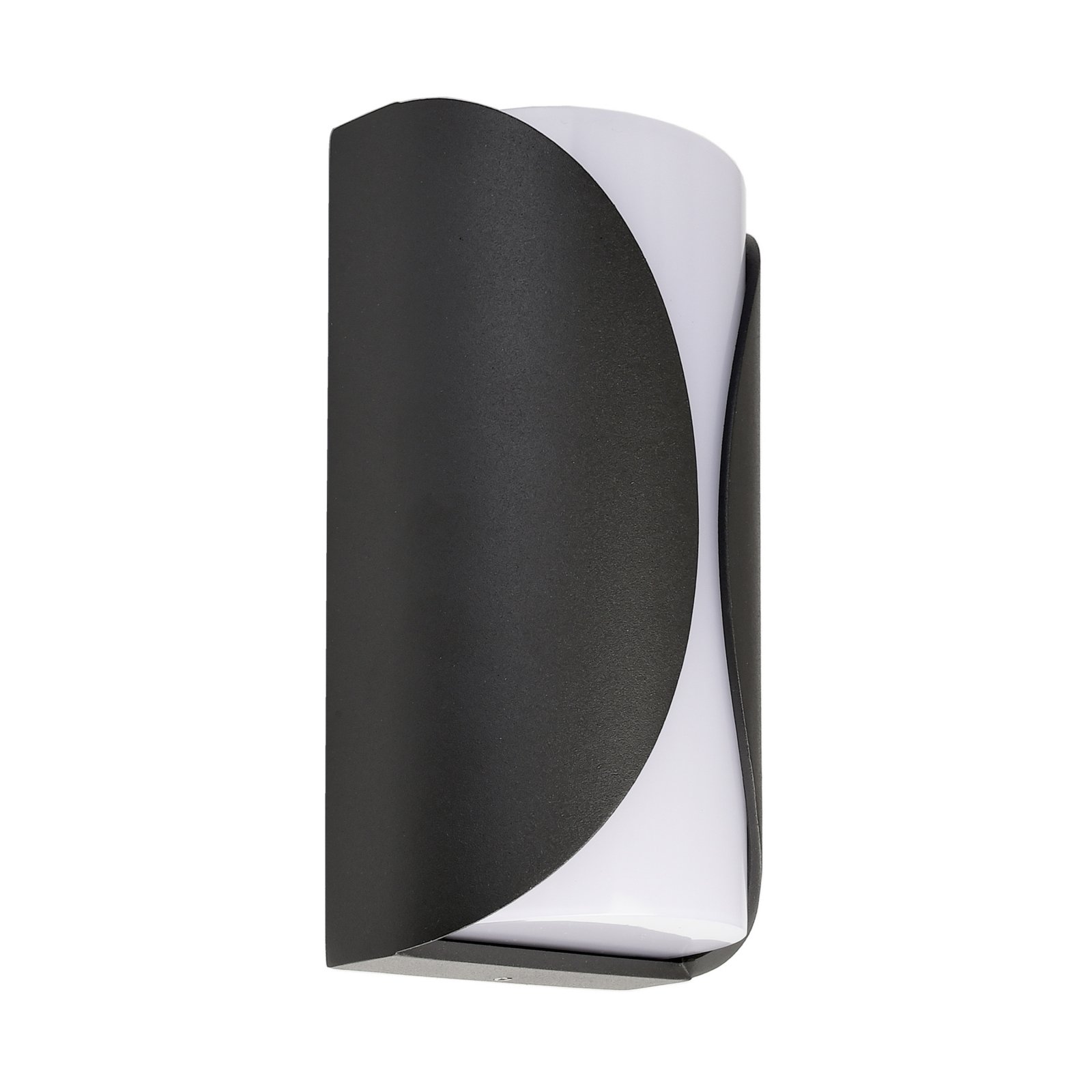 LED Au�enwandleuchte Grumium Round II, 10W, 3000K, grau, 210lm, IP54