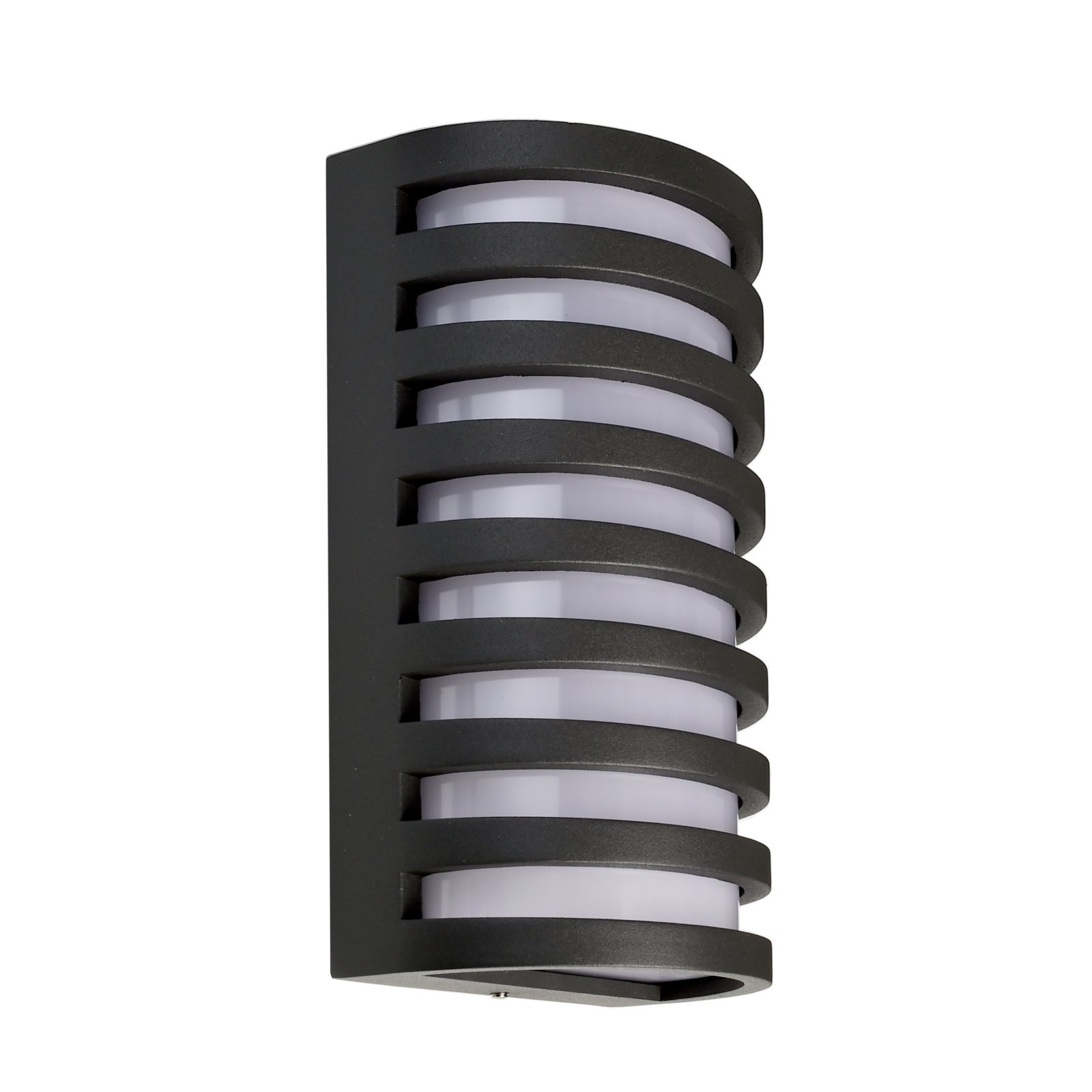 LED Au�enwandleuchte Grumium Round III, 10W, 3000K, grau, 250lm, IP54