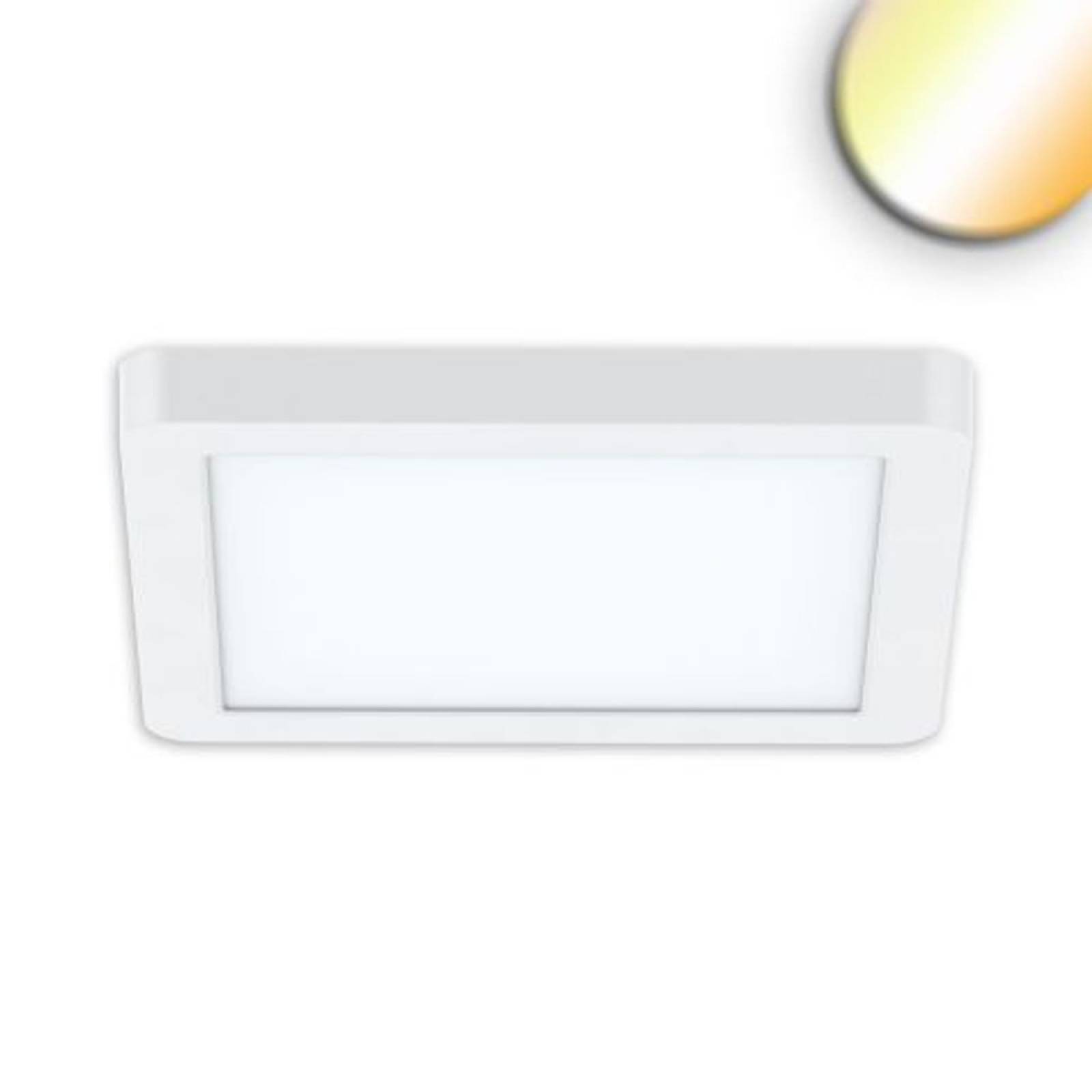LED Aufbau/Einbauleuchte Flex Pro eckig 235x235, Loch-� 65-205mm, 16W, wei�, 1920lm, 3000/3500/4000K