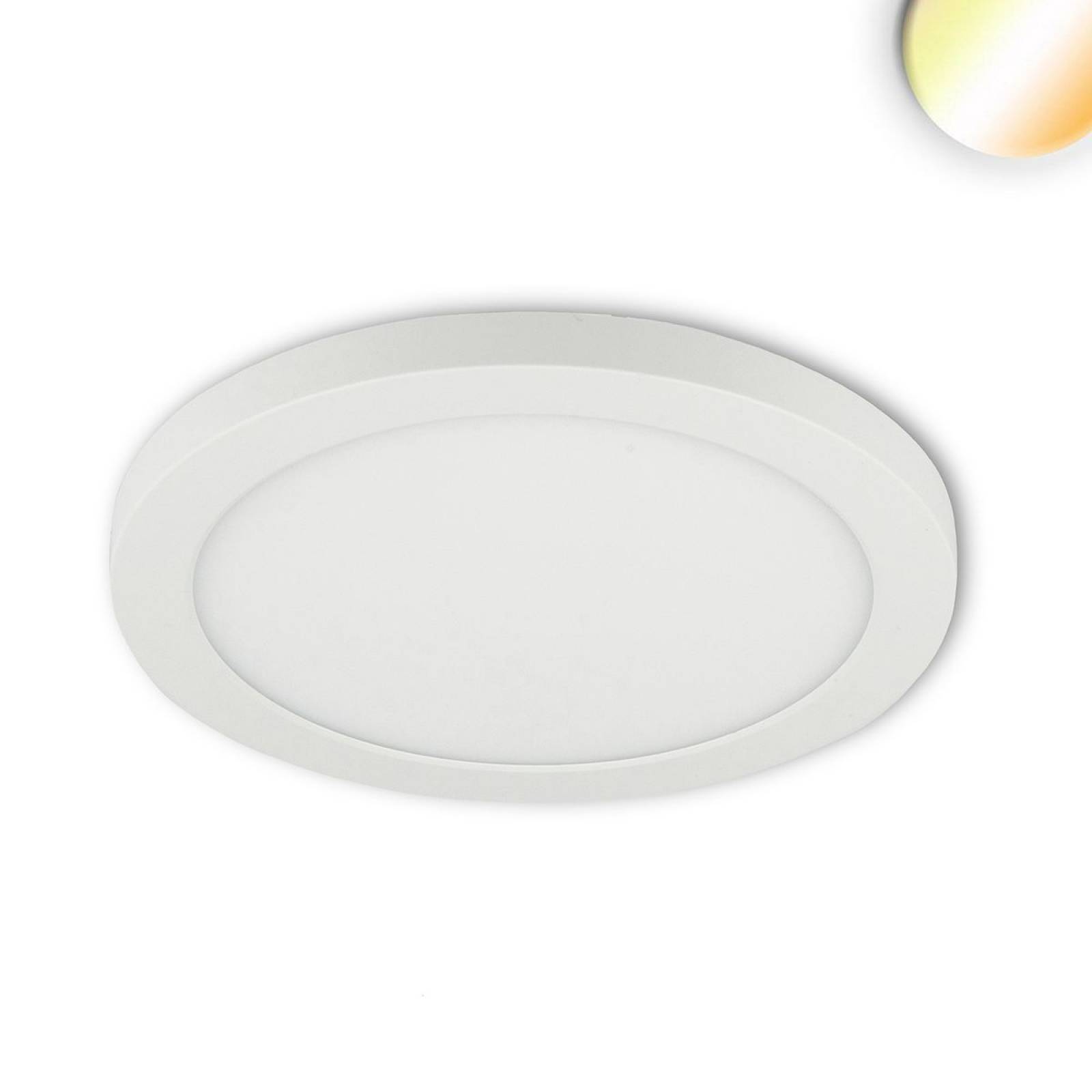 LED Aufbau/Einbauleuchte SLIM FLEX, 18W, Rahmen wei�, Colorswitch 3000/3500/4000K, 120�, Lochausschn