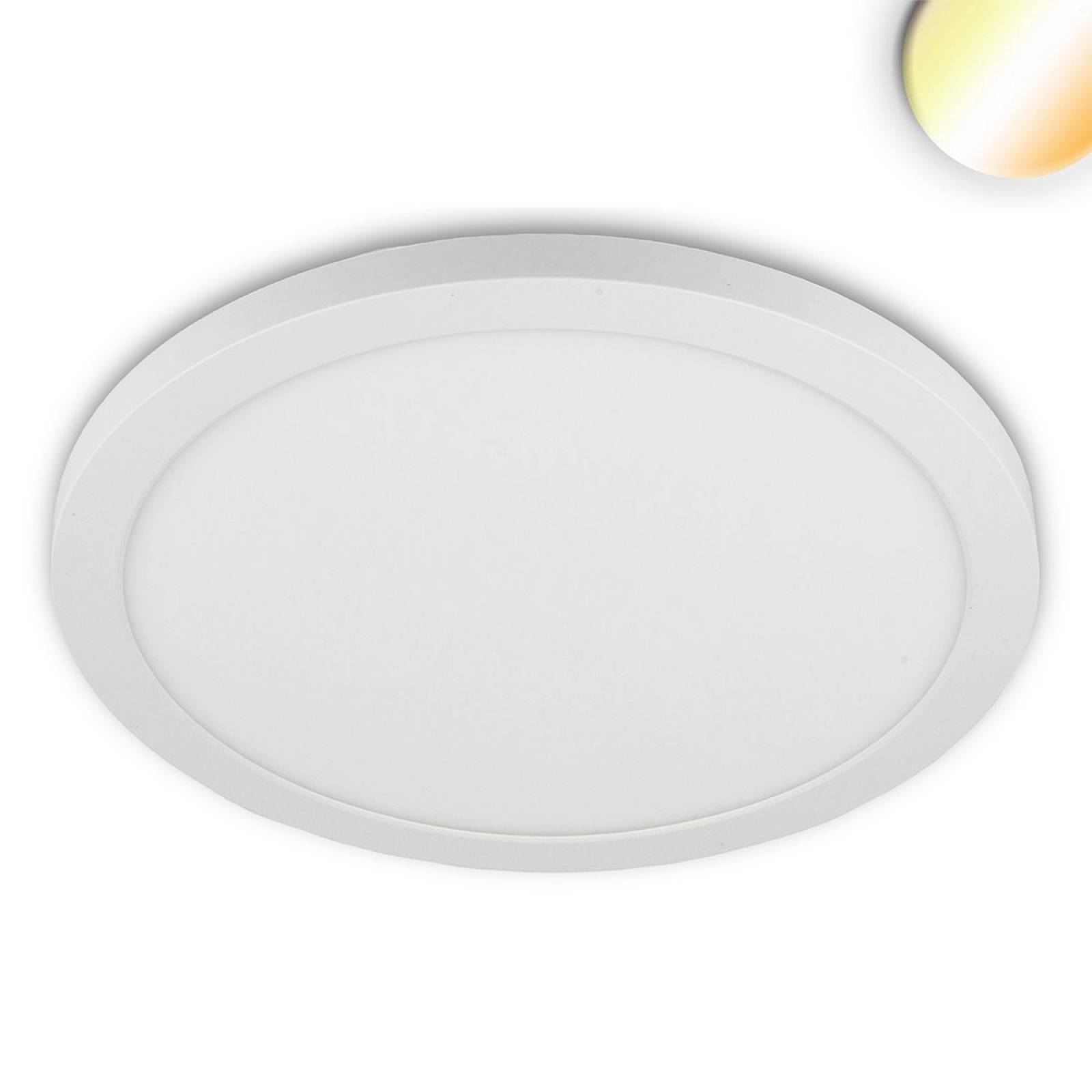 LED Aufbau/Einbauleuchte SLIM FLEX, 24W, Rahmen wei�, Colorswitch 3000/3500/4000K, 120�, Lochausschn