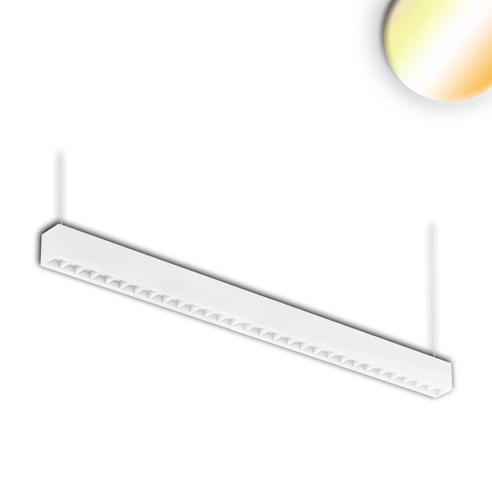 LED Aufbau/Pendelleuchte Linear Raster 40W, anreihbar, wei�, ColorSwitch 3000/3500/4000 Kelvin