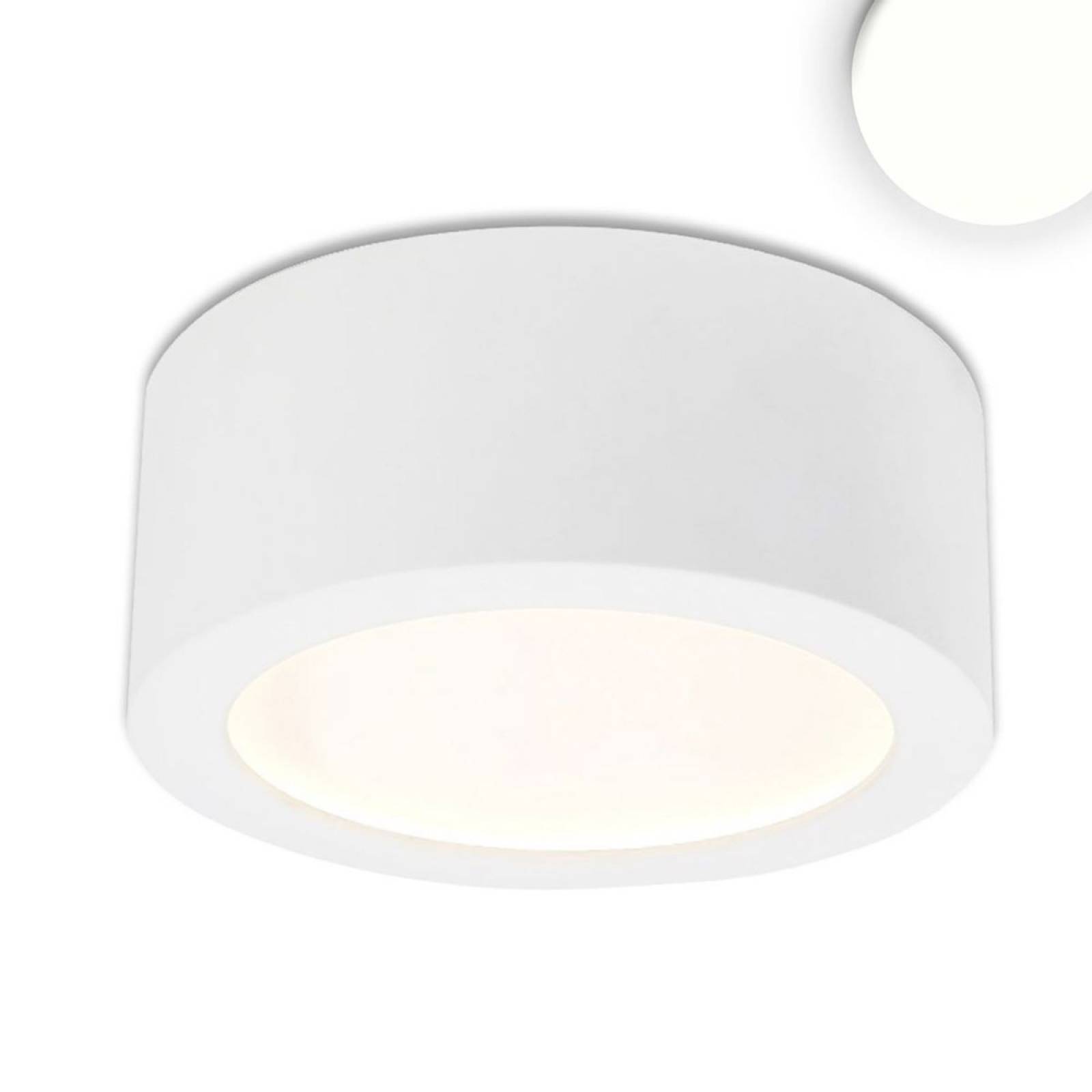LED Aufbauleuchte rund LUNA 8W, wei�, indirekt, neutralwei�, 4000K, A, CRI:80, 350lm