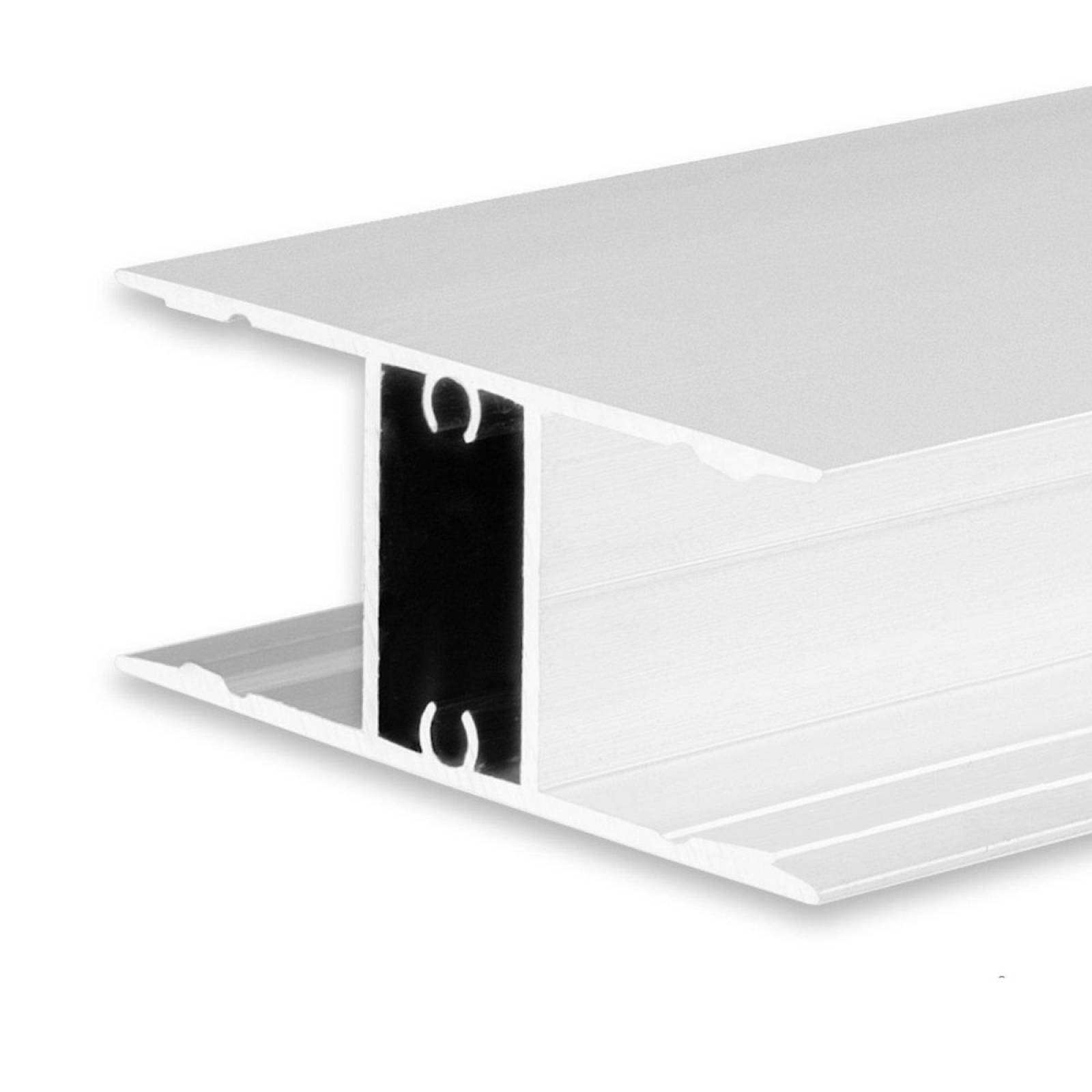 LED Aufbauleuchtenprofil HIDE DOUBLE Aluminium wei� RAL 9003, 200cm
