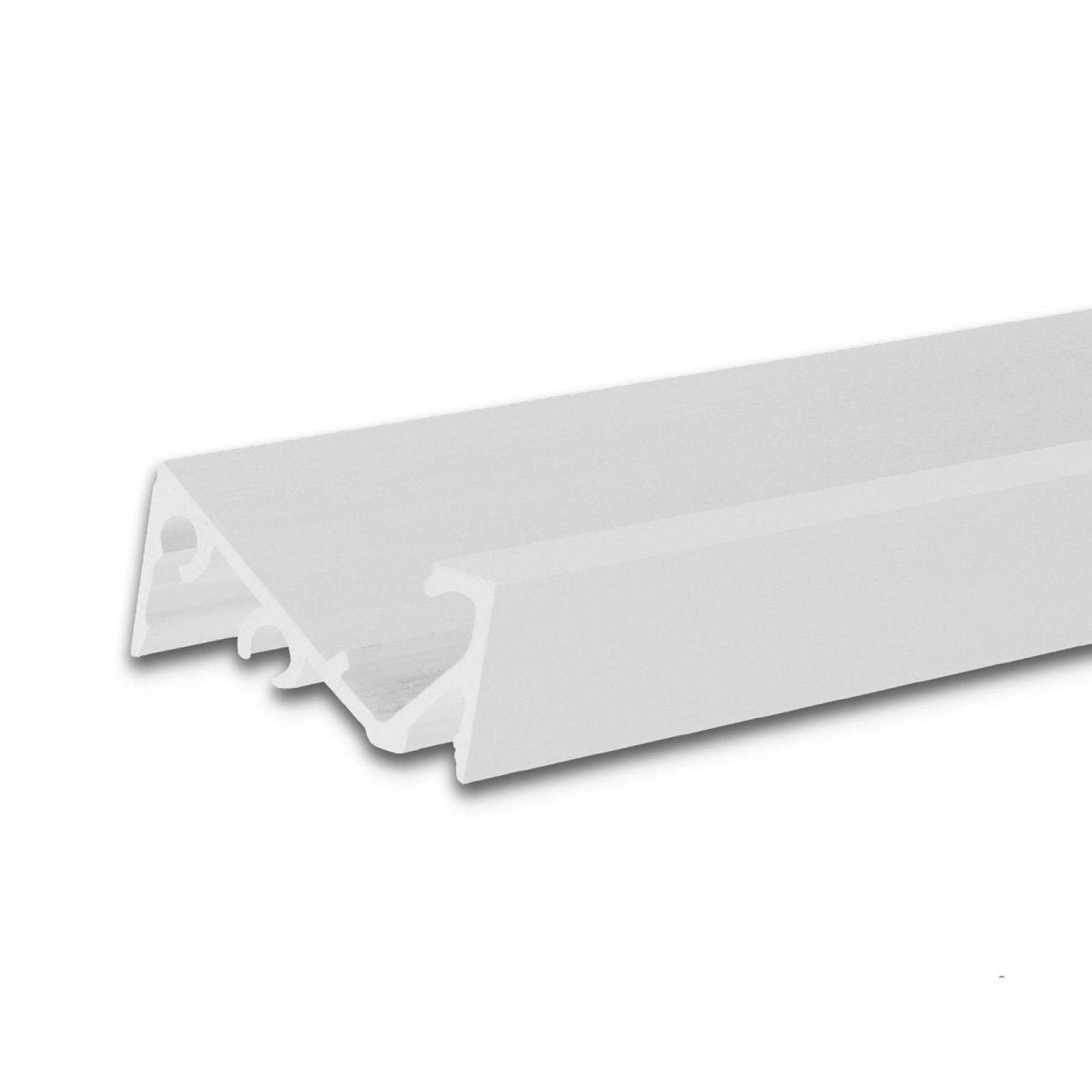 LED Aufbauprofil FURNIT6 S Aluminium wei� RAL 9005, 200cm