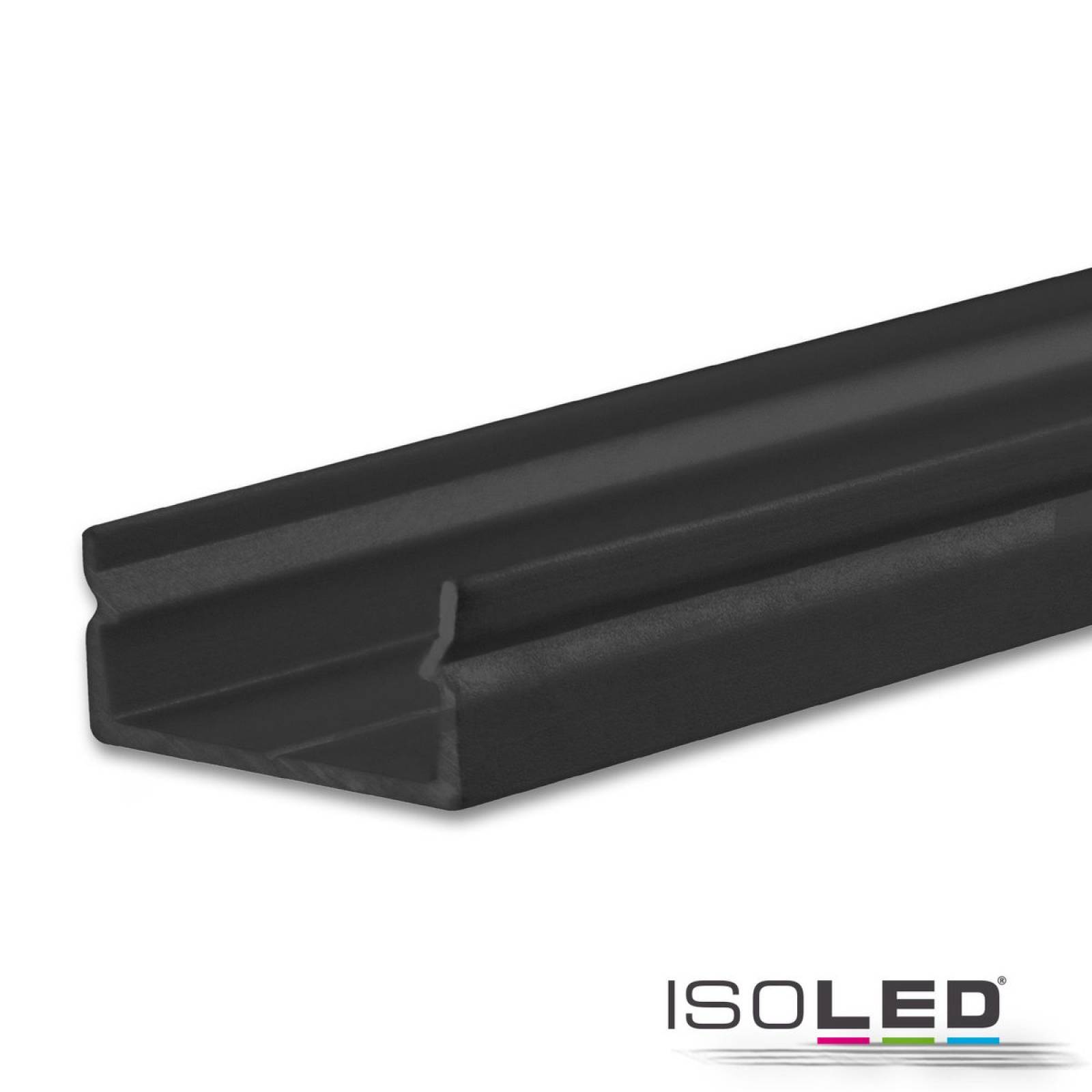 LED Aufbauprofil PURE14 S Aluminium schwarz RAL 9005, 300cm
