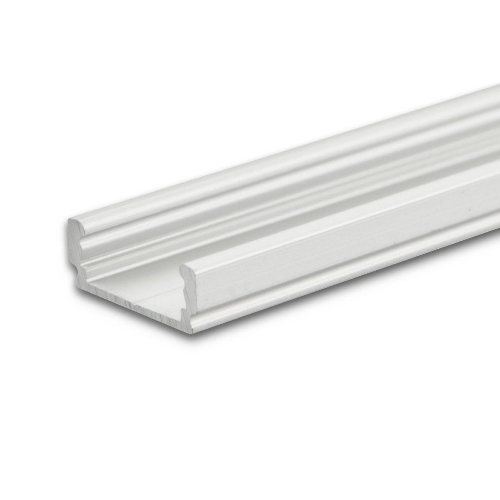 LED Aufbauprofil SURF12 FLAT Aluminium eloxiert, 300cm
