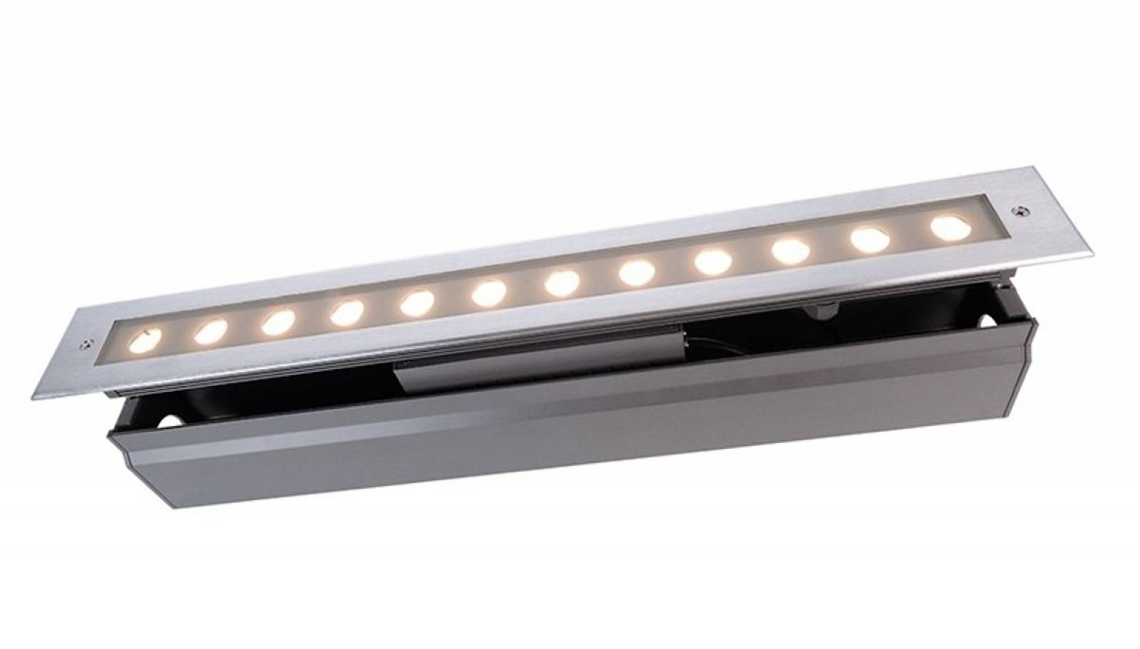 LED Bodeneinbauleuchte Line V, symmetrisch, 16W LED warmwei�