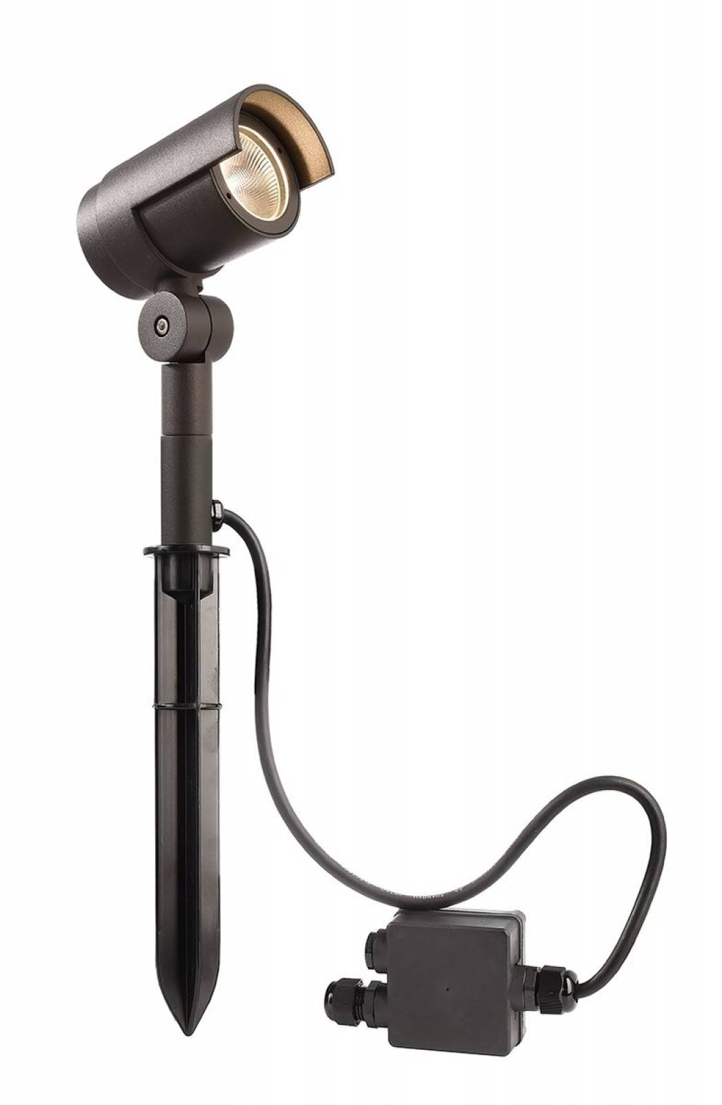 LED Bodeneinbauleuchte, Warmwei�, Keid II dunkelgrau, 3000K, 800lm, , 10,3W, Alu/Glas, IP65