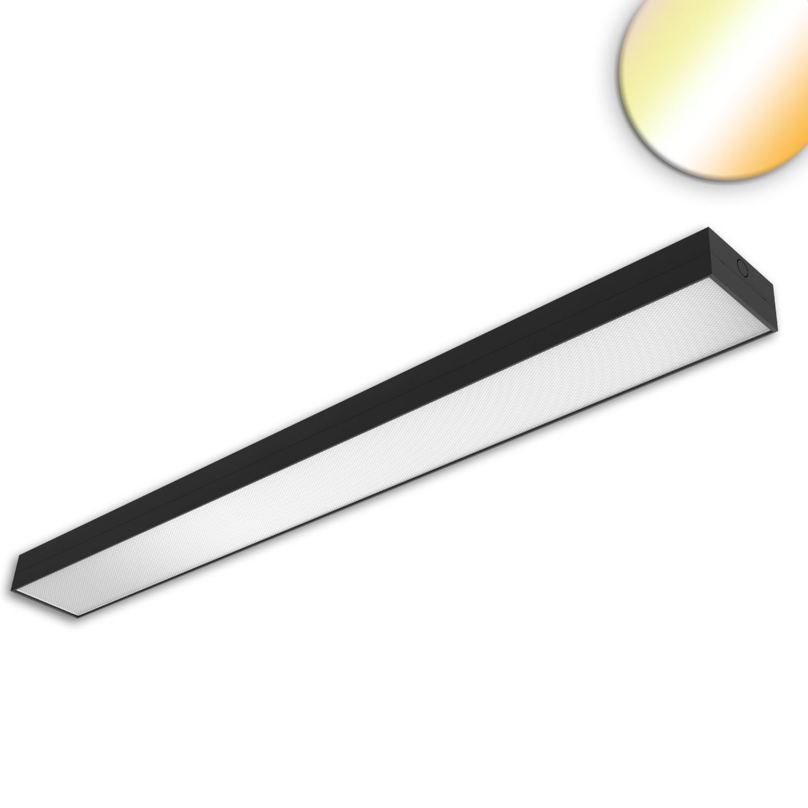 LED B�ro-/ Deckenanbauleuchte, 120x12cm, schwarz, 25/30/35/40W,  ColorSwitch 3000/4000/5000K