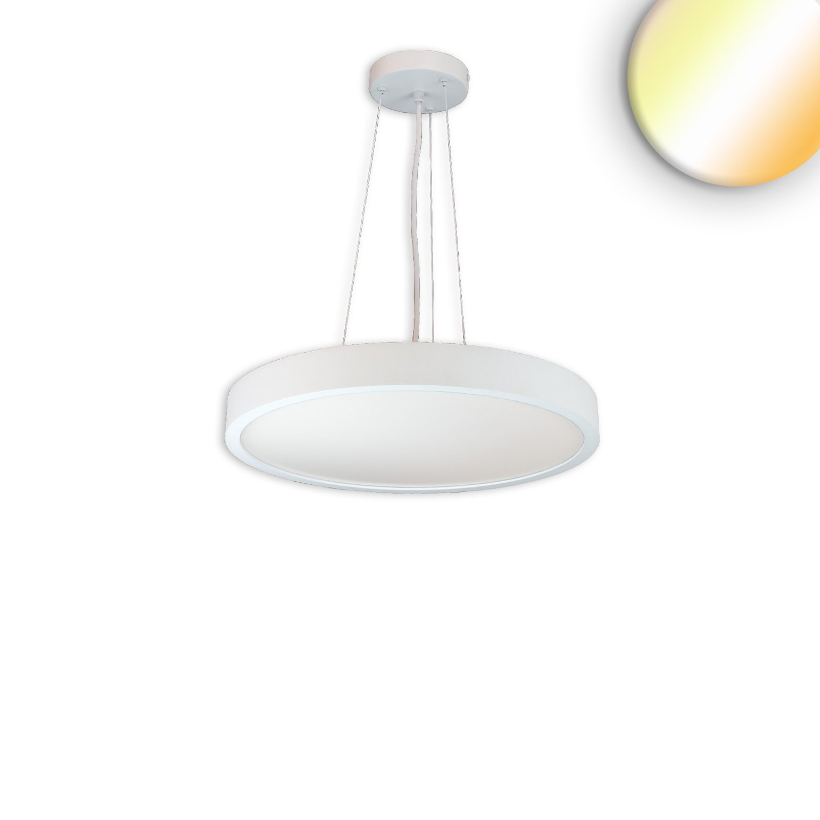 LED B�ro Pendel-/H�ngeleuchte, wei�, 20W/30W, �400, 2700/3000/4000K neutralwei�, dimmbar, inkl. Kabe