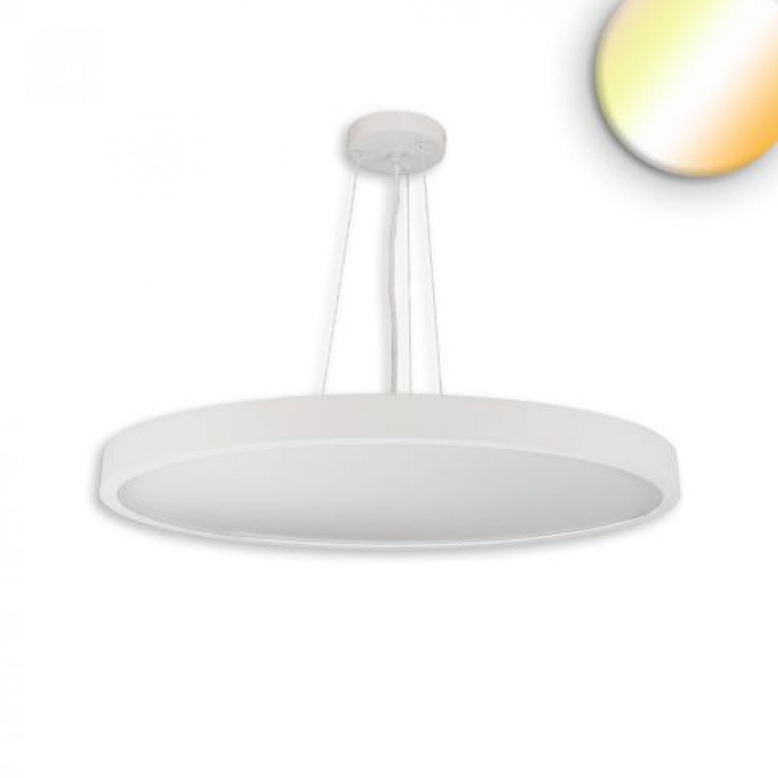 LED B�ro Pendelleuchte , wei�, 60W/70W, IP44, DN800, ColorSwitch 2700/3000/4000K, dimmbar