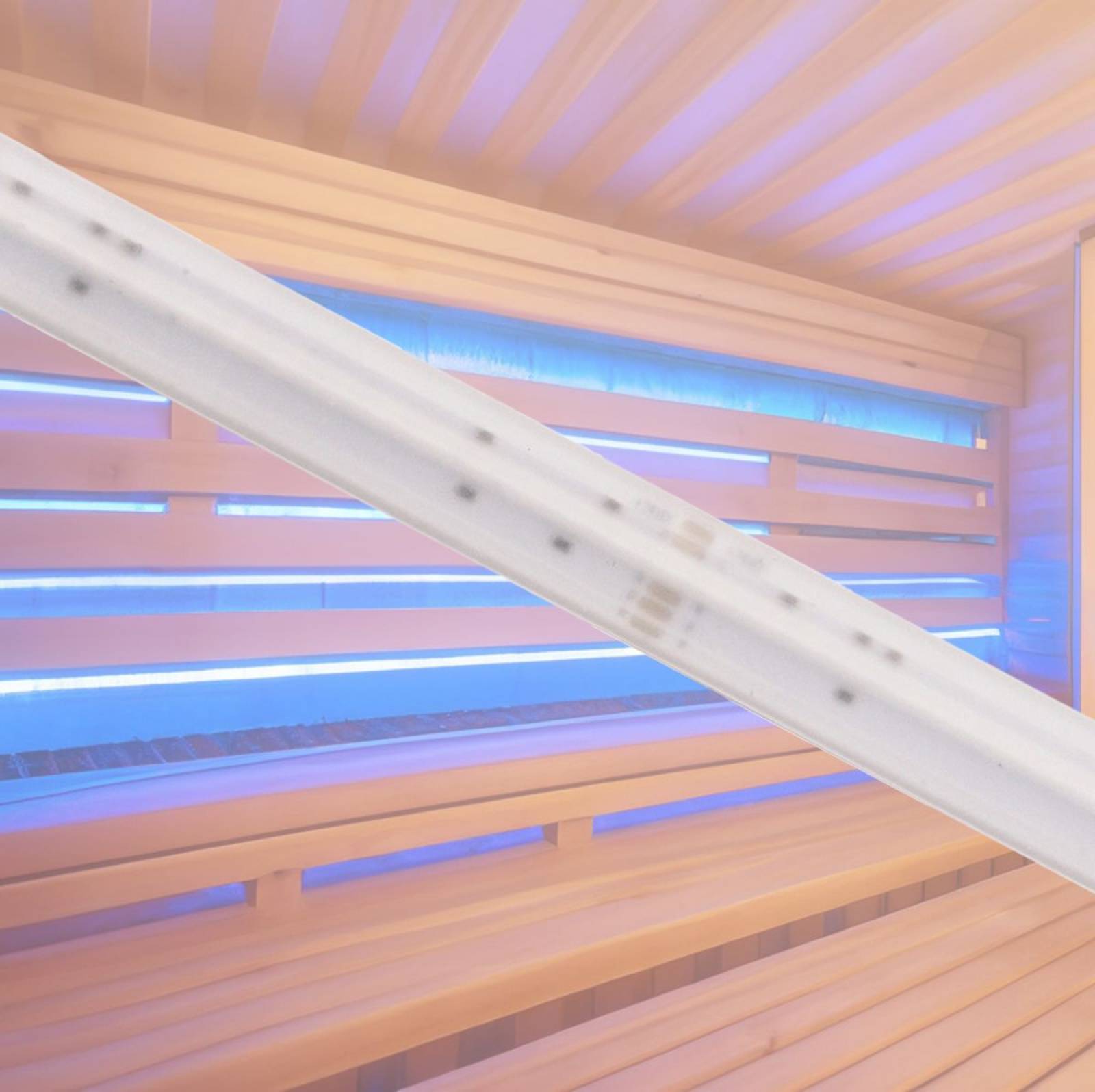 LED COB Streifen f�r Sauna bis +105�C IP67 24V 15W/m, 5m, RGB
