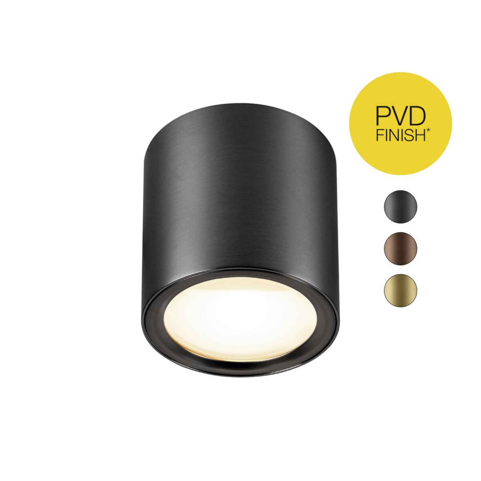 LED Deckenaufbauleuchte OCULUS, Dim-To-Warm 2000-3000K, dunkel bronze