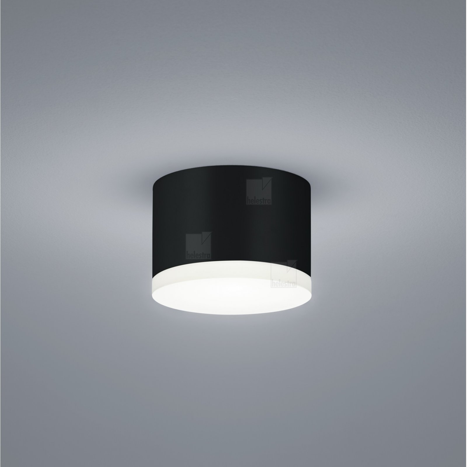 LED Deckenaufbauleuchte PALA 9W dimmbar, schwarz-matt, warmwei�