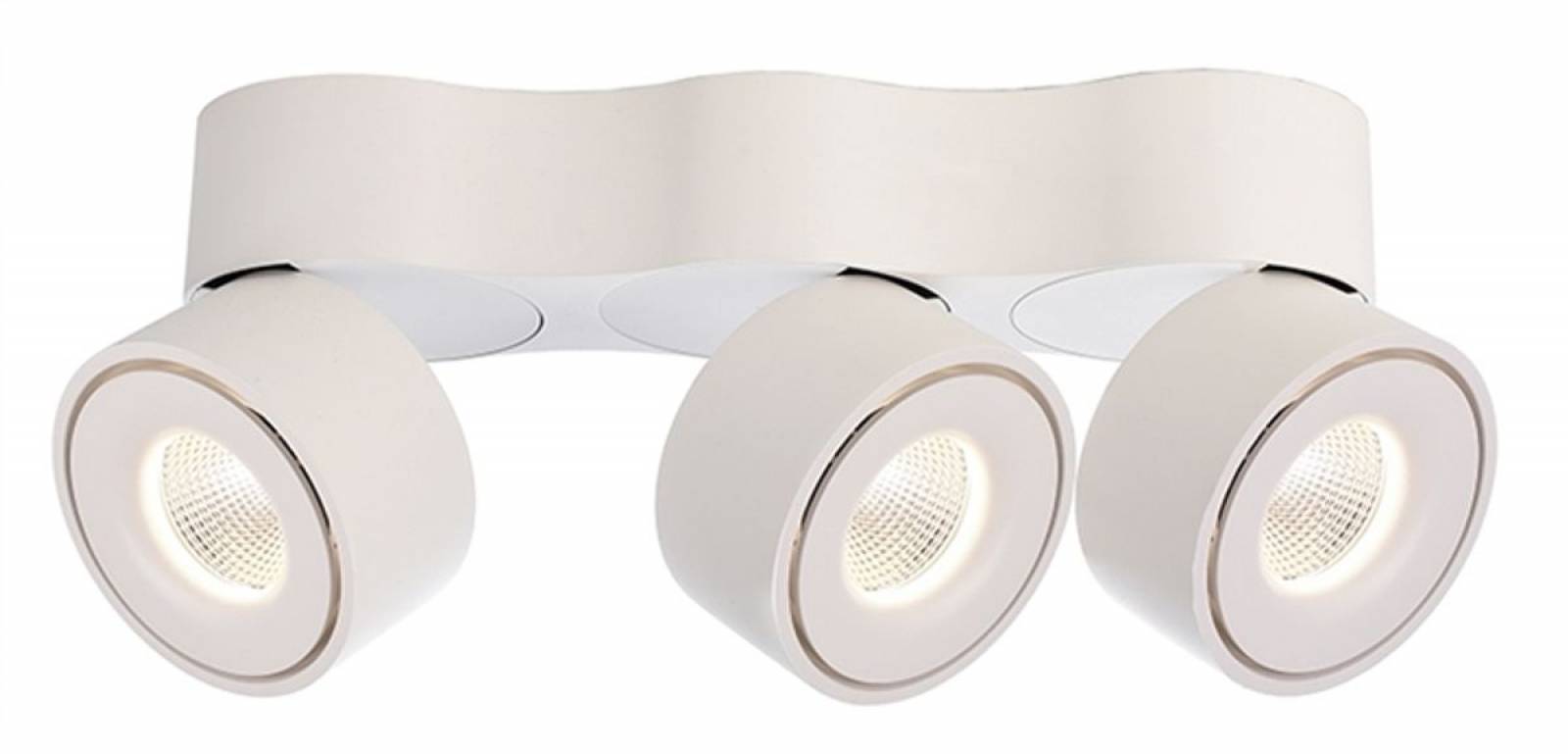 LED Deckenaufbauleuchte Uni Triple Tilt 30W 2150lm 3000K CRI/Ra:90 wei� dimmbar