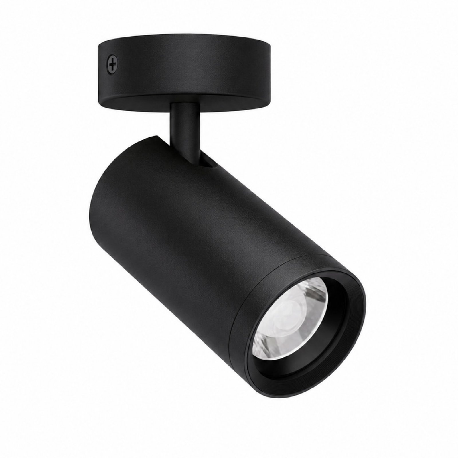 LED Deckenaufbaustrahler zoombar, FlexiZoom S1 10W, schwarz, CRI97, 4000K, 230V dimmbar