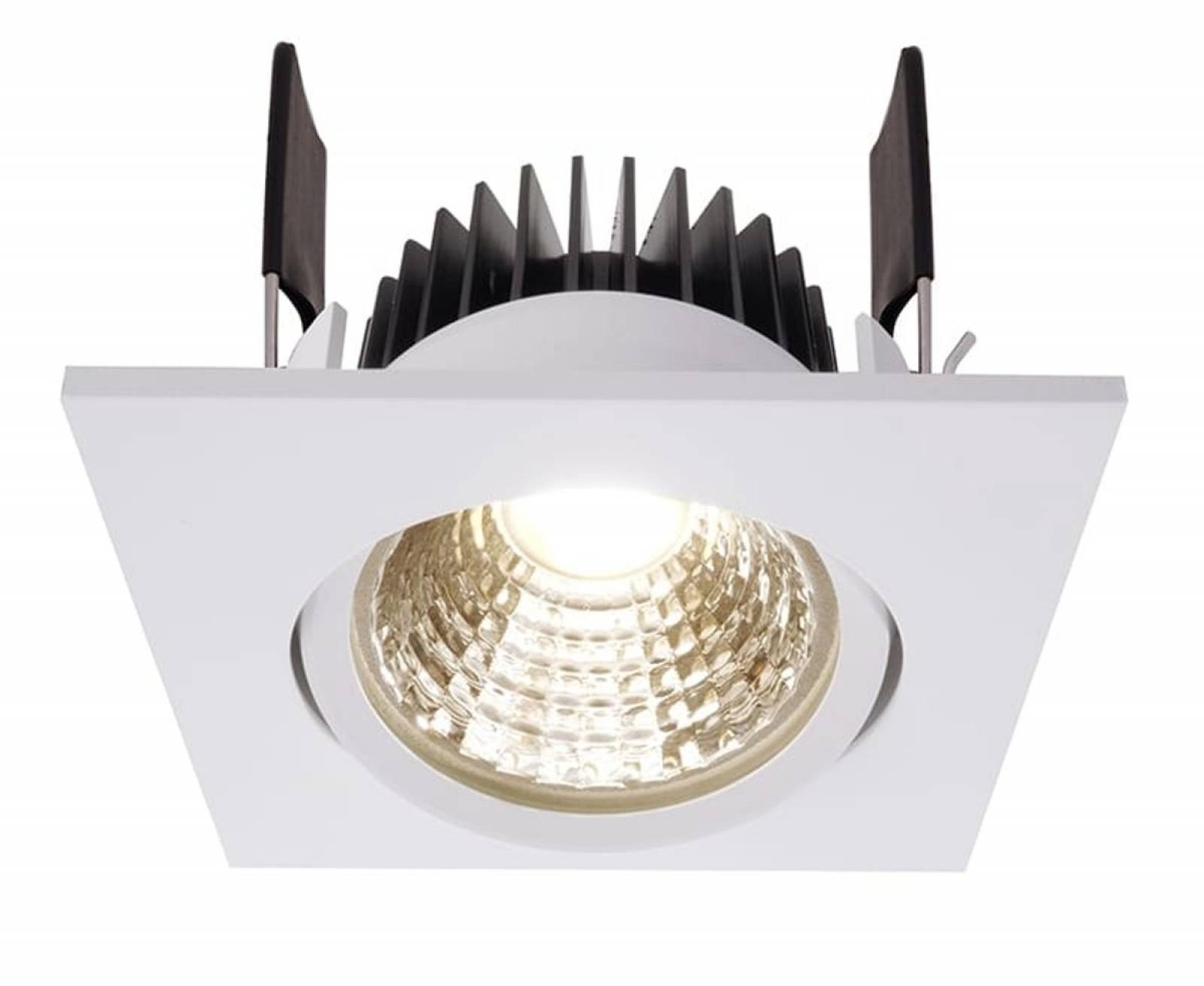 LED Deckeneinbauleuchte COB-68 eckig 350 mA 580lm 2700K CRI: 90 Wei� 16-17V DC