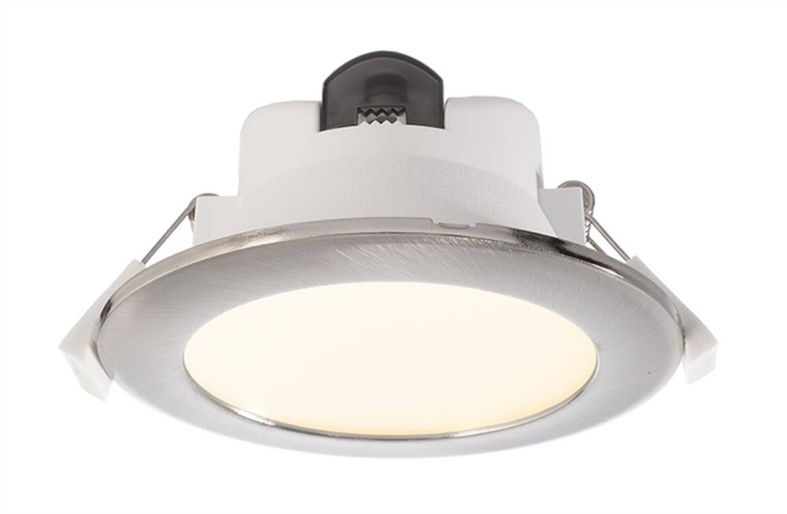 LED Deckeneinbauleuchte, Downlight 9W, Acrux 90, Colour-Switch 3000/4000/6000K, 90�, Rahmen Silber