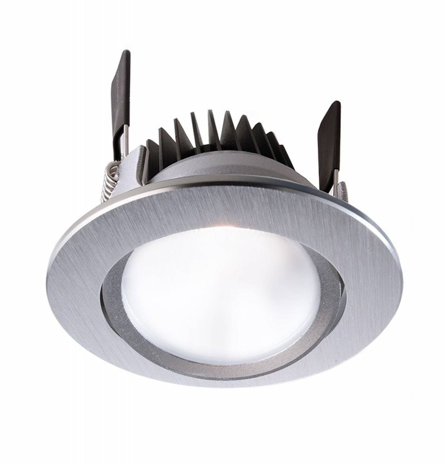 LED Deckeneinbaustrahler COB 68 CCT, 24V, 2500-6500K warmwei� bis kaltwei�, 8W silberfarben