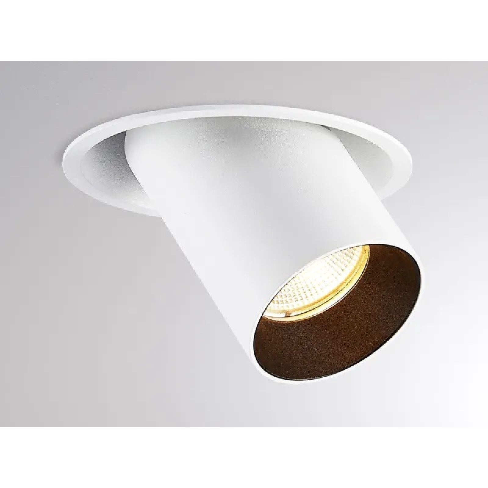 LED Deckeneinbaustrahler ELIX R, r�ckversetzter Spot 33�, wei� 2700K, �102mm