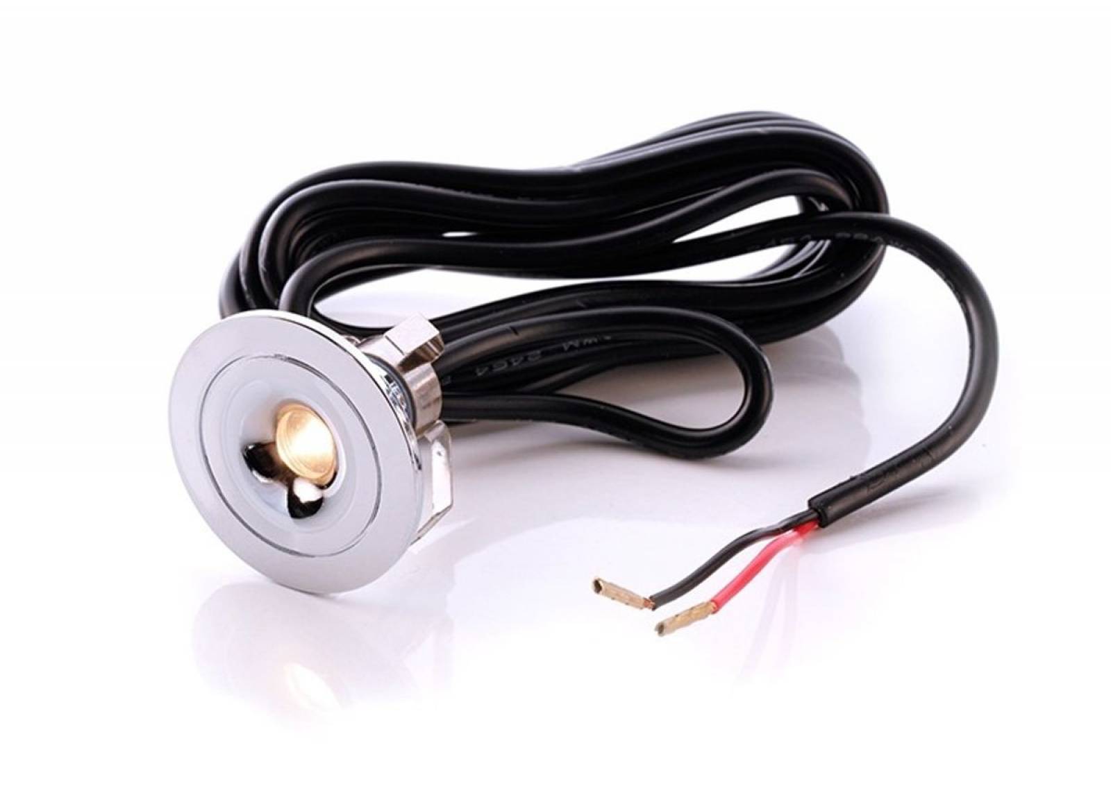 LED Deckeneinbaustrahler Punto Lumi, chrom, LED warmwei� 3000K, 350mA, 1W, 50�