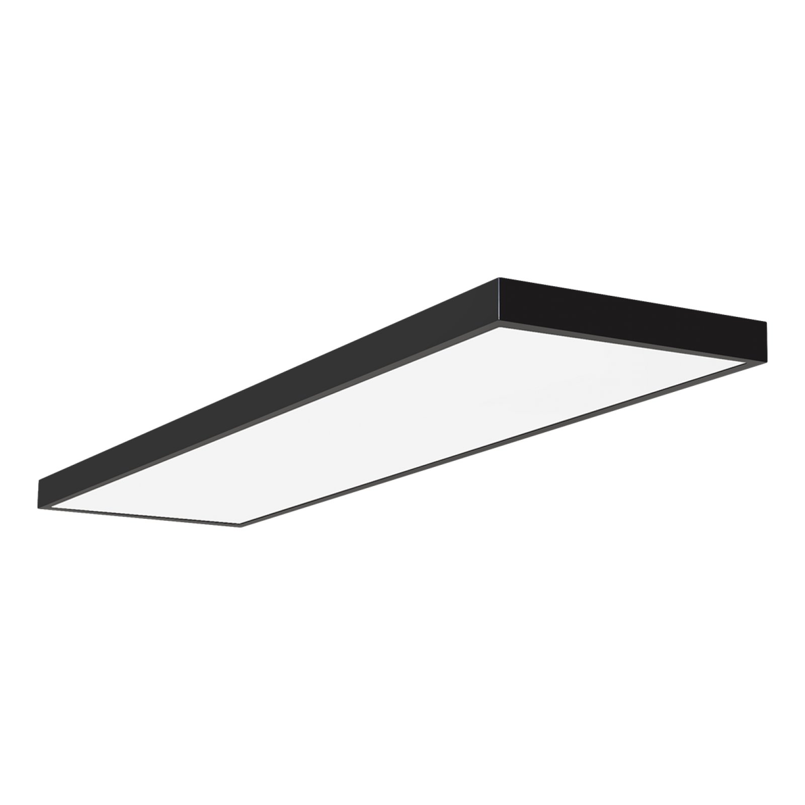 LED Deckenleuchte Aufbaupanel rechteckig, ColorSwitch, CRI90, schwarz, 150x30cm