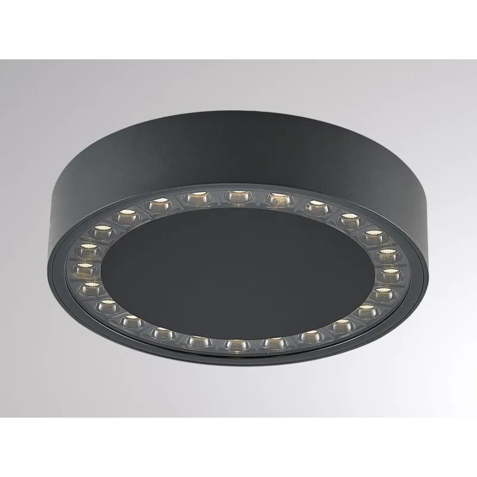 LED Deckenleuchte NONA SD, DALI 2 dimmbar, IP65, 3000K, anthrazit