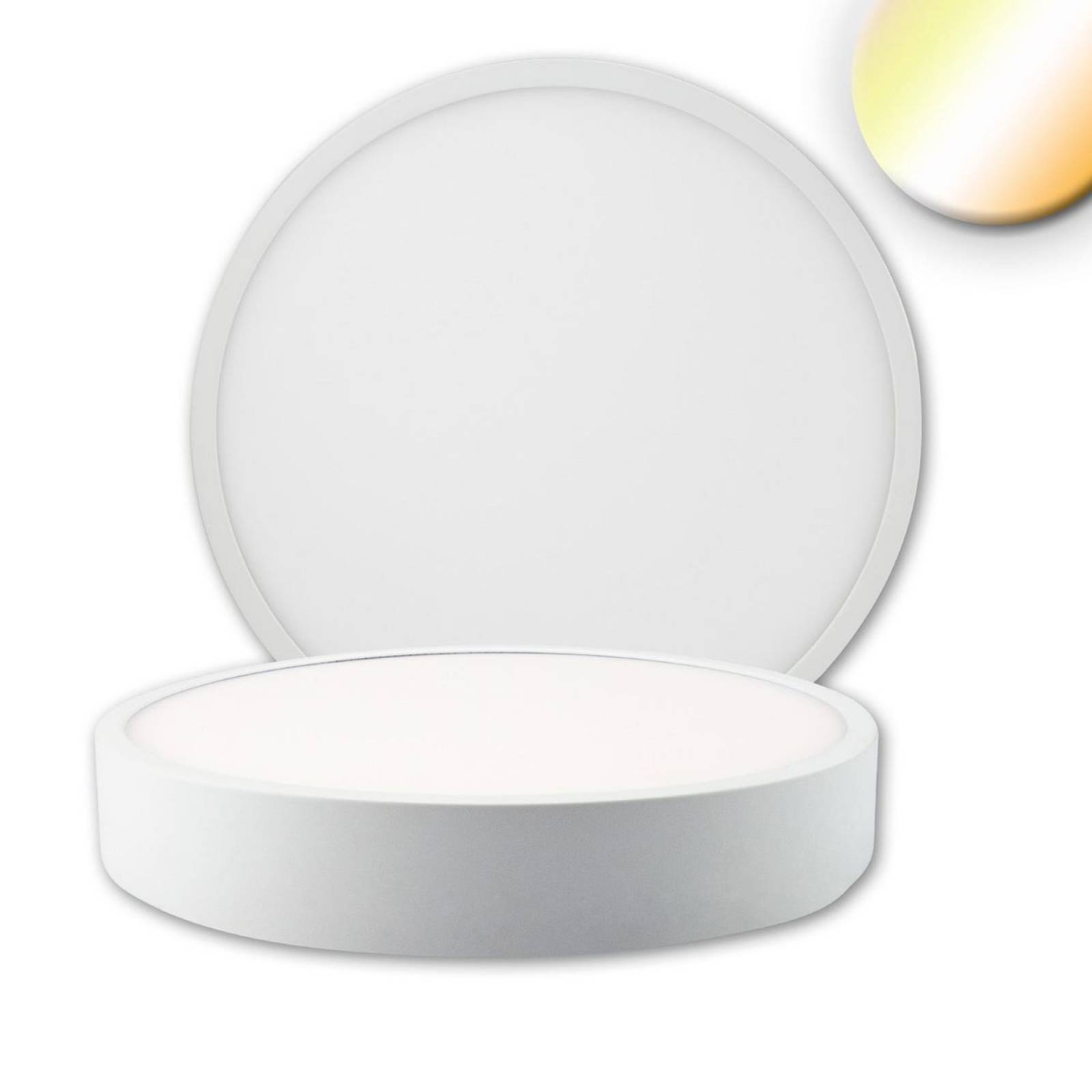 LED Deckenleuchte PRO wei�, 24W, rund, 225mm, ColorSwitch 2700/3000/4000K, dimmbar