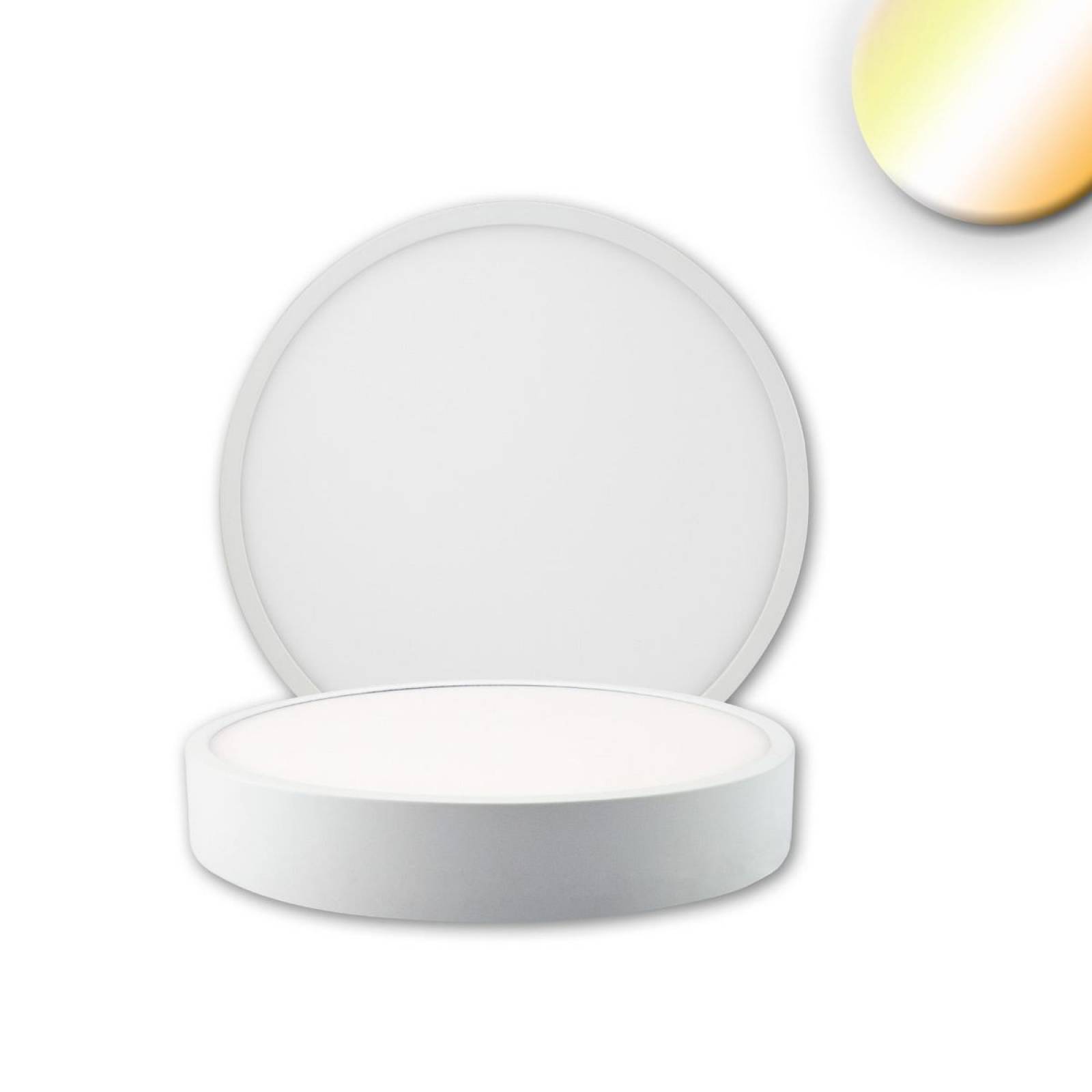 LED Deckenleuchte PRO wei�, 8W, rund, 120mm, ColorSwitch 2700/3000/4000K, dimmbar