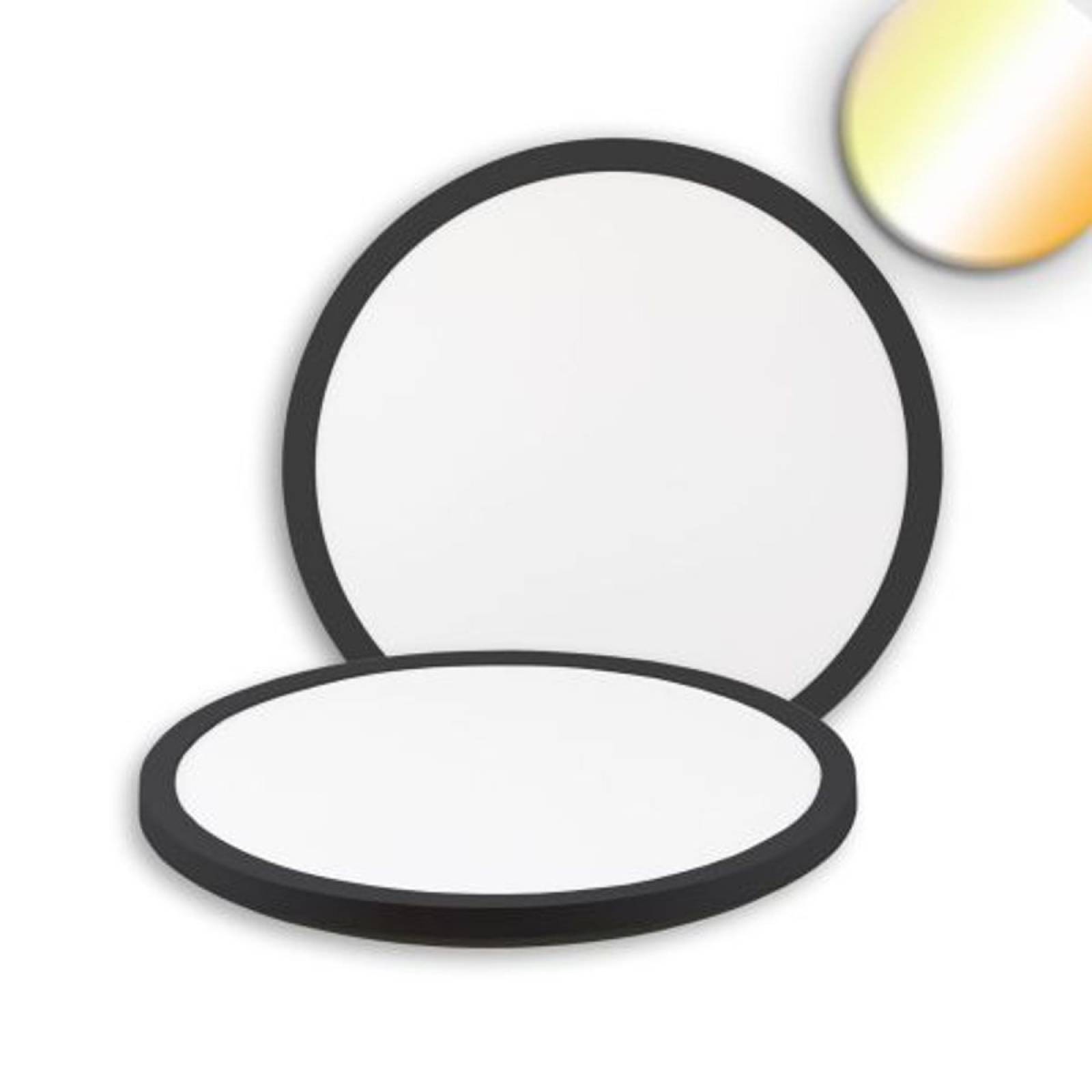 LED Deckenleuchte Slim300 PRO, 18W, schwarz, rund, IP44, 3000/4000/5000K, Up&Down