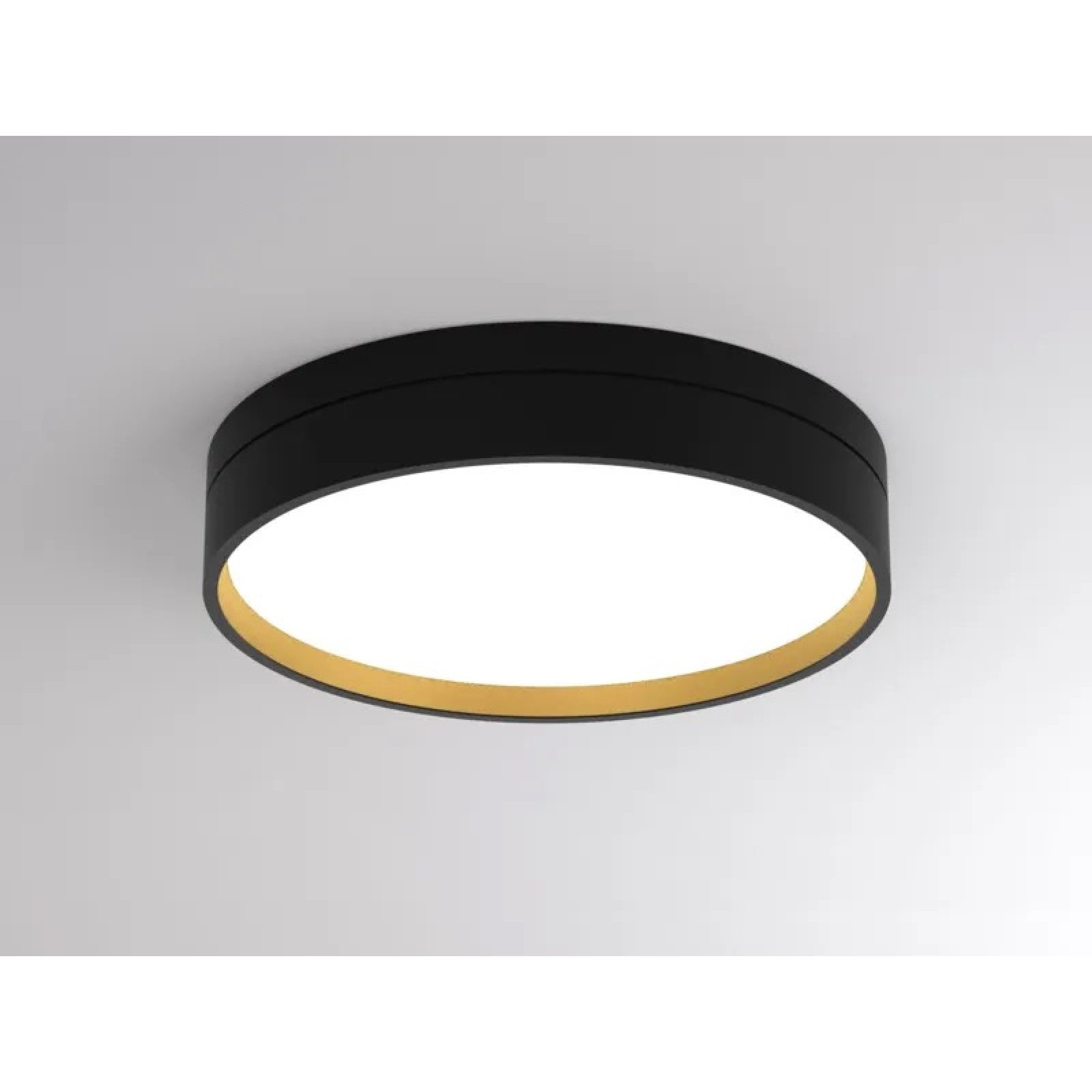 LED Deckenleuchte TURN ON 2 SD 14W schwarz-gold, opal, CRI90