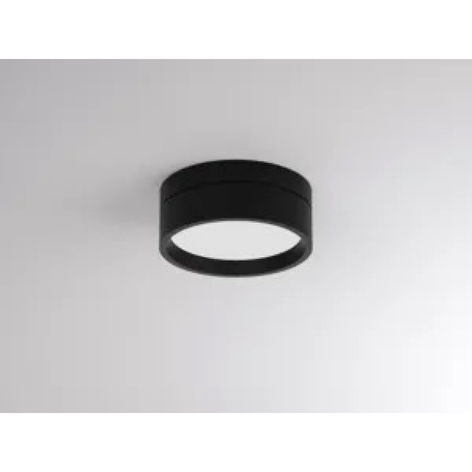 LED Deckenleuchte schwarz TURN ON 2 SD 12W opal, CRI90
