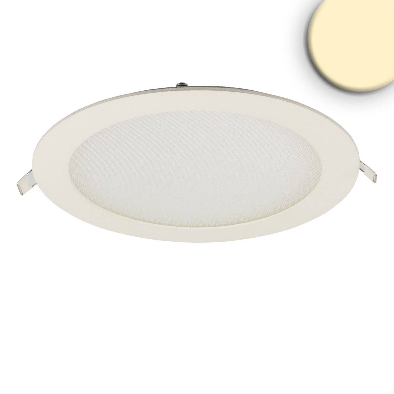 LED Downlight, 18W, rund, ultraflach, blendungsreduziert, wei�, warmwei�, CRI90