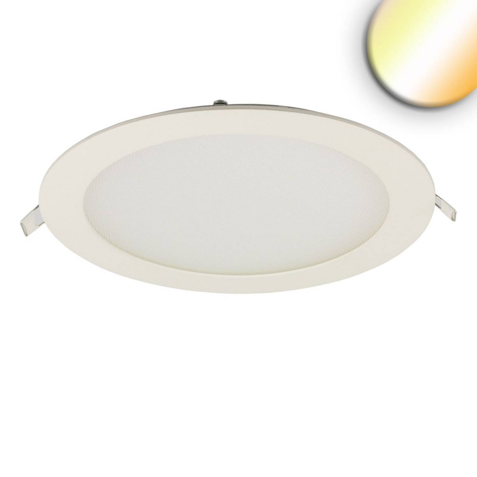 LED Downlight, 18W, rund ultraflach wei�, 225mm, Colorswitch 3000/3500/4000K, dimmbar