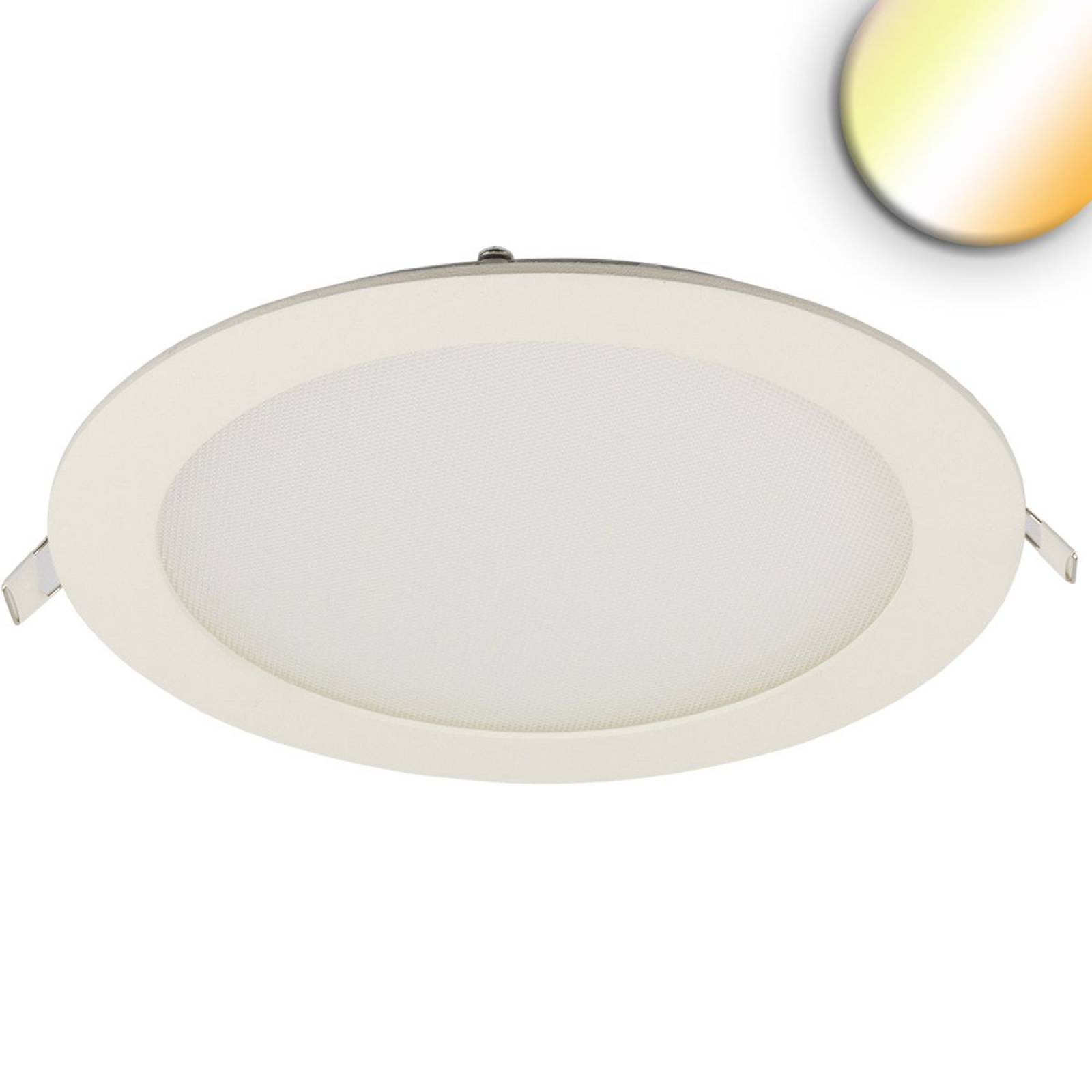 LED Downlight, 24W, rund ultraflach wei�, 300mm, Colorswitch 3000/3500/4000K, dimmbar