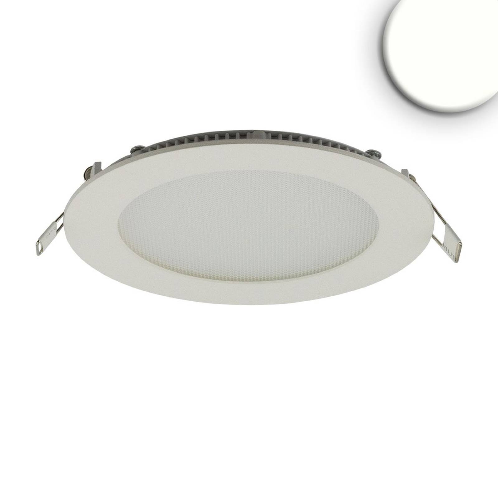 LED Downlight, 9W, rund, ultraflach, blendungsreduziert, wei�, neutralwei�, dimmbar CRI90