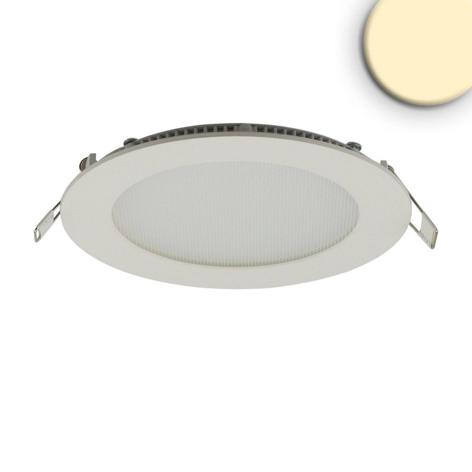 LED Downlight, 9W, rund, ultraflach, blendungsreduziert, wei�, warmwei�, dimmbar CRI90