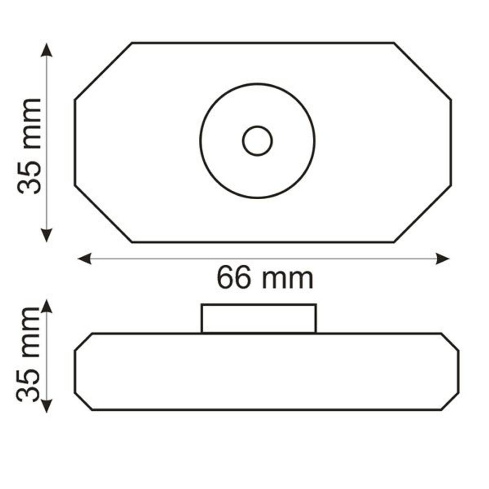 LED Drehdimmer wei�, 2A, max. 48 Watt, Rundstecker Anschluss