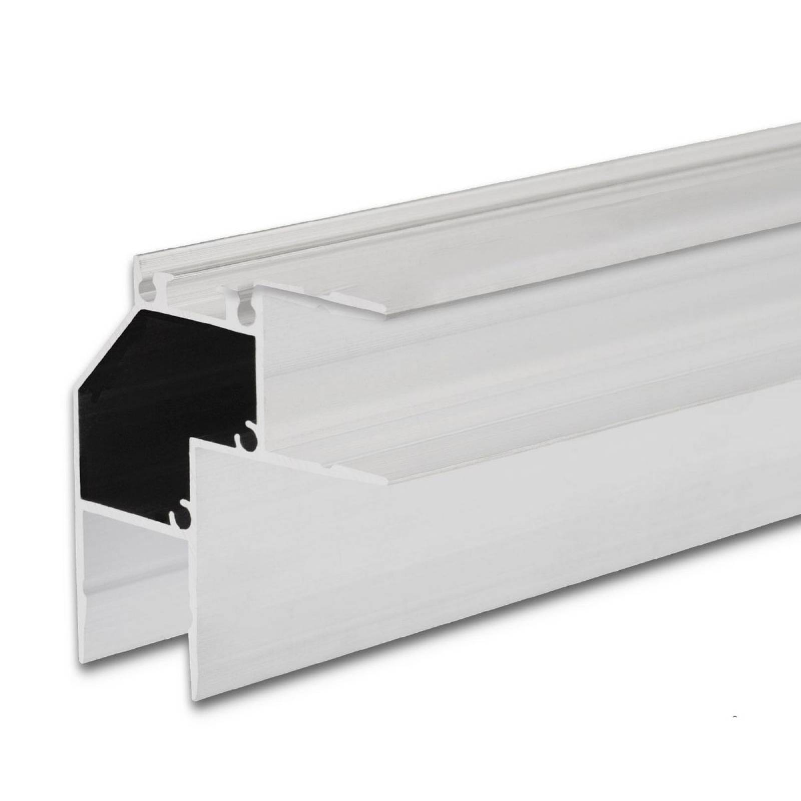 LED Eckprofil HIDE ANGLE Aluminium wei� RAL 9003, 200cm