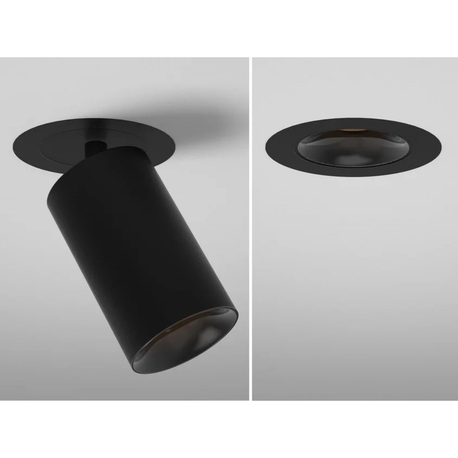 LED Einbau-Aufbaustrahler versenkbar Dark Night S 2In1, schwarz-schwarz, 40�