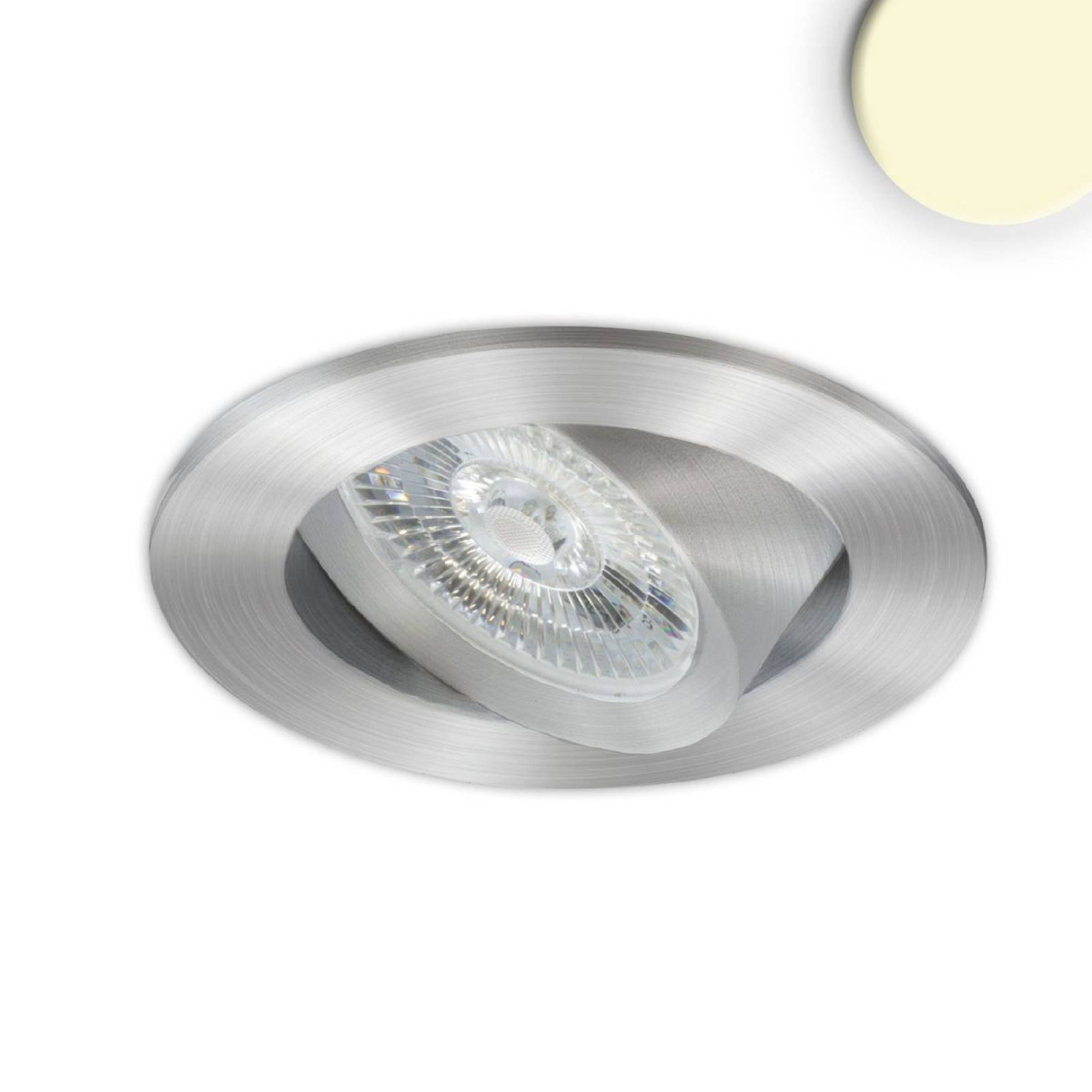 LED Einbauleuchte Slim68 MiniAMP Alu geb�rstet, 8W, 24V, 3000K, schwenkbar, dimmbar
