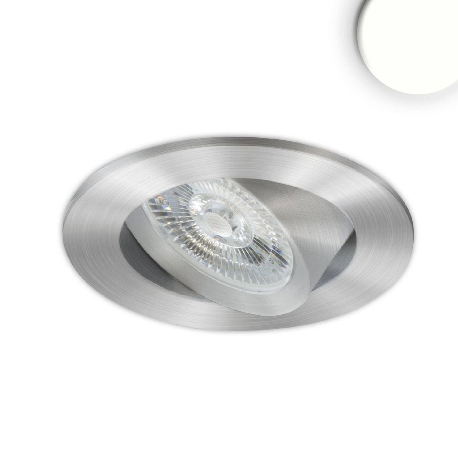 LED Einbauleuchte Slim68 MiniAMP Alu geb�rstet, 8W, 24V, 4000K, schwenkbar, dimmbar