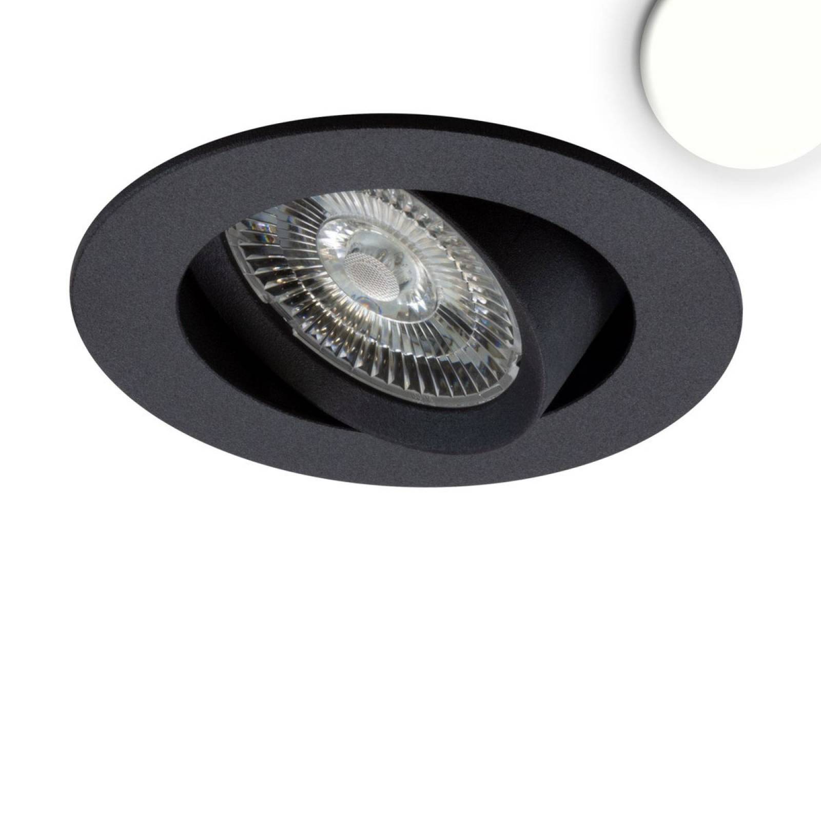 LED Einbauleuchte Slim68 MiniAMP schwarz, 8W, 24V DC, neutralwei�, schwenkbar, dimmbar