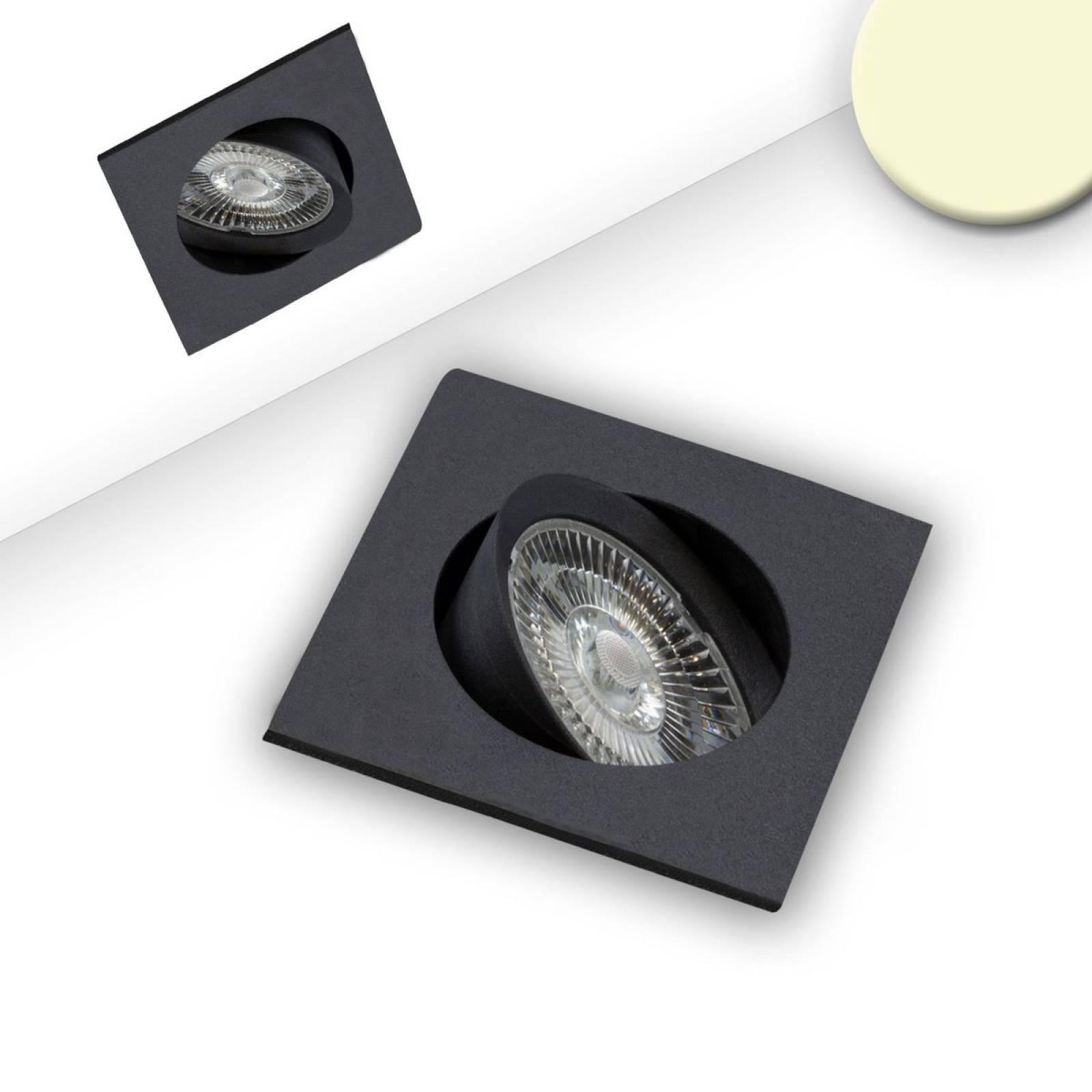 LED Einbauleuchte Slim68 schwarz, eckig, 9W, warmwei�, dimmbar
